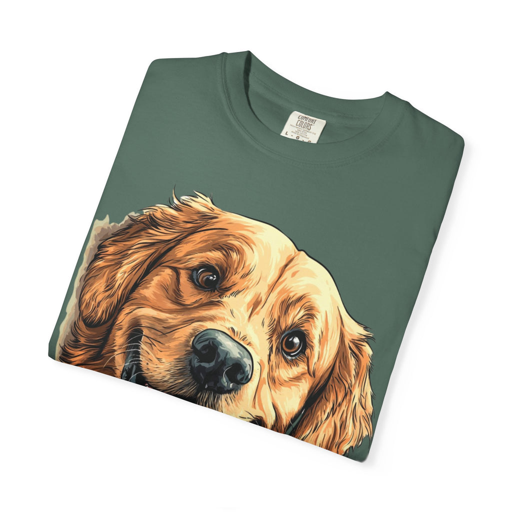 Golden Joy Retriever Portrait Tee – Unisex Dog Lover Graphic T-Shirt