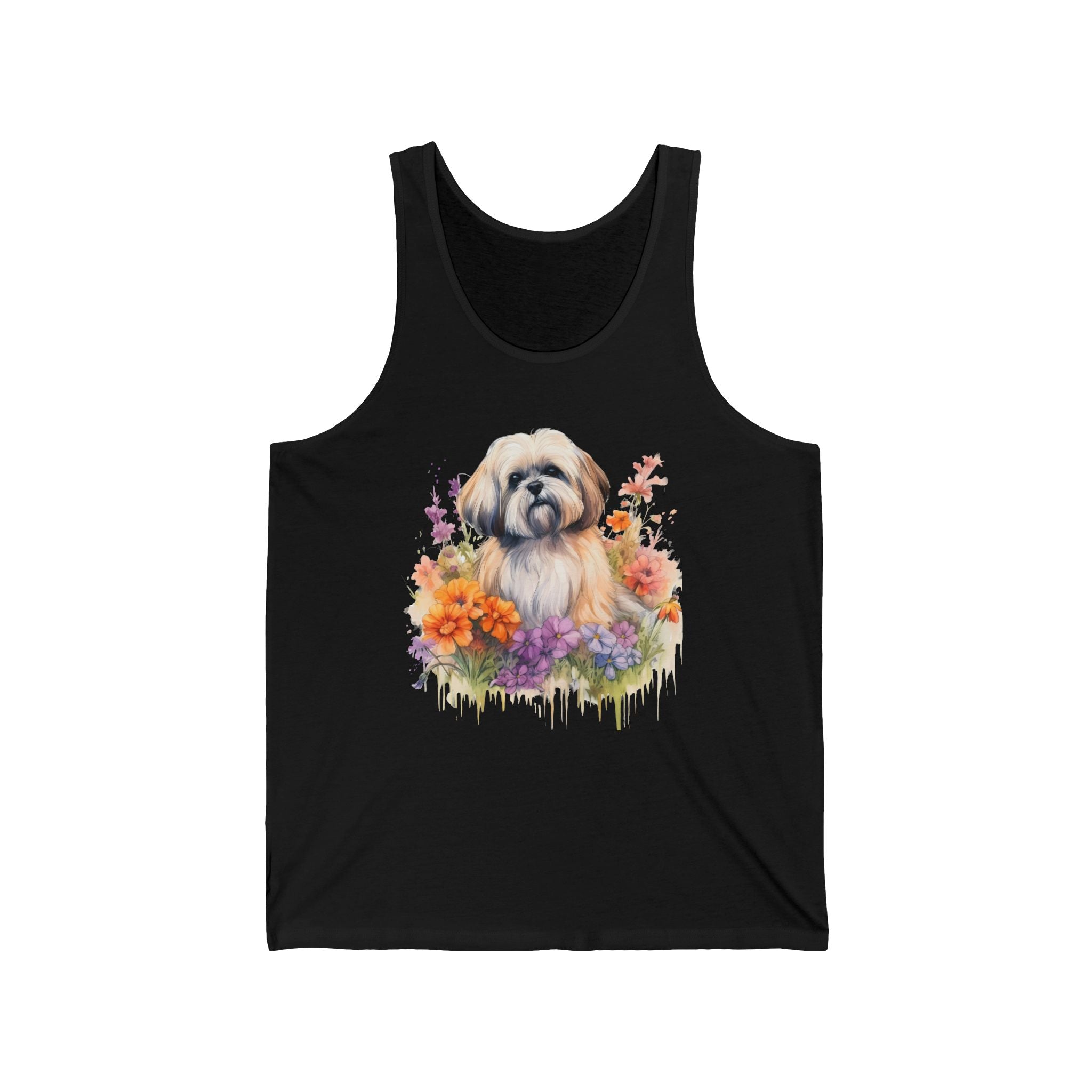 37 Tank - Floral Shih Tzu | Wildsyde Dog Tank Top