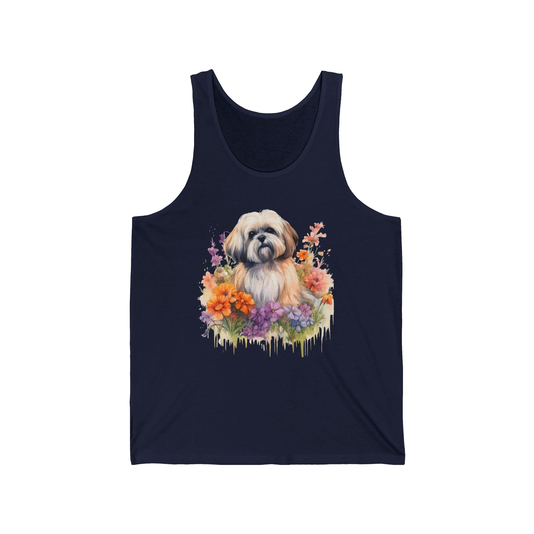 37 Tank - Floral Shih Tzu | Wildsyde Dog Tank Top