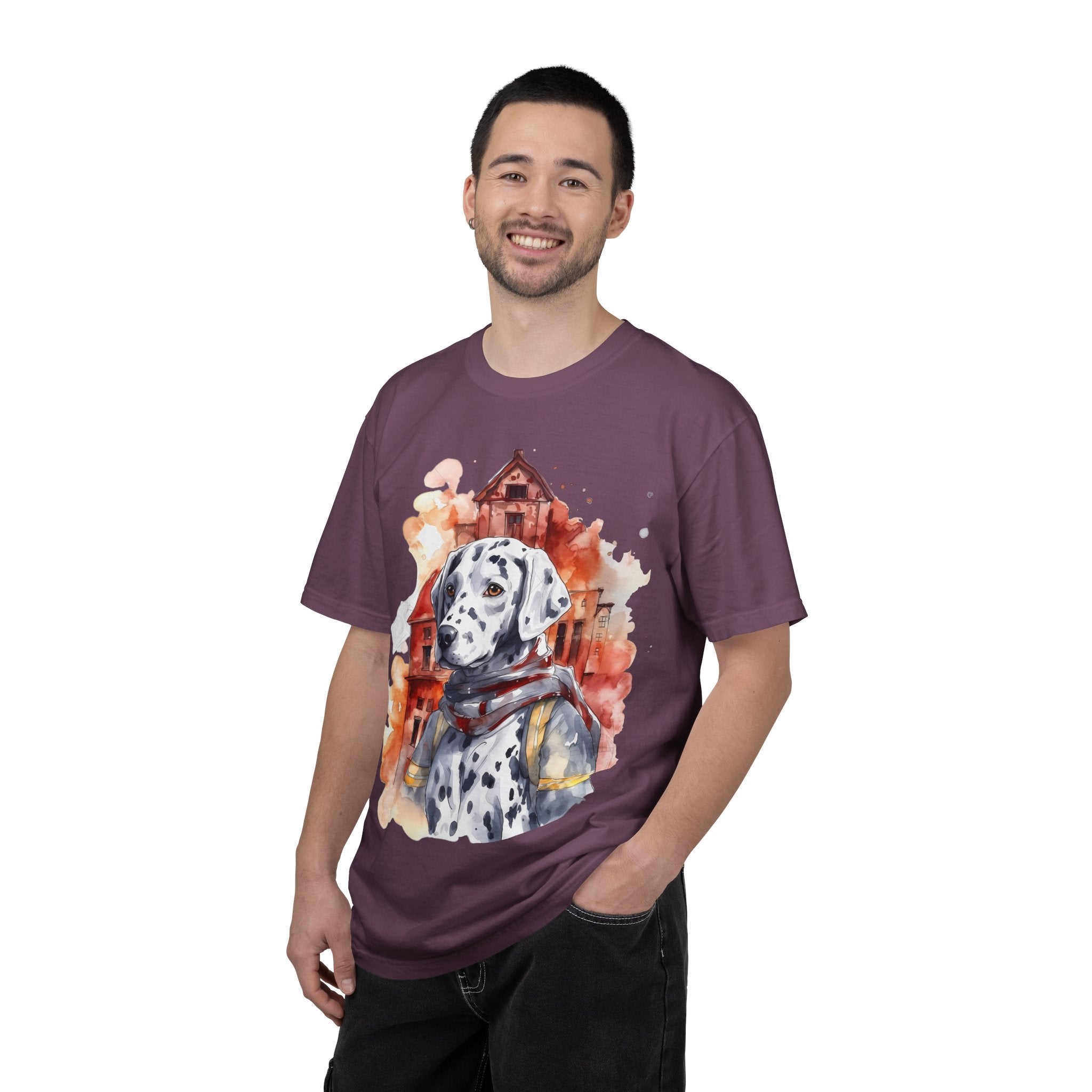 Firehouse Guardian Dalmatian Tee – Unisex Hero Dog Graphic T-Shirt
