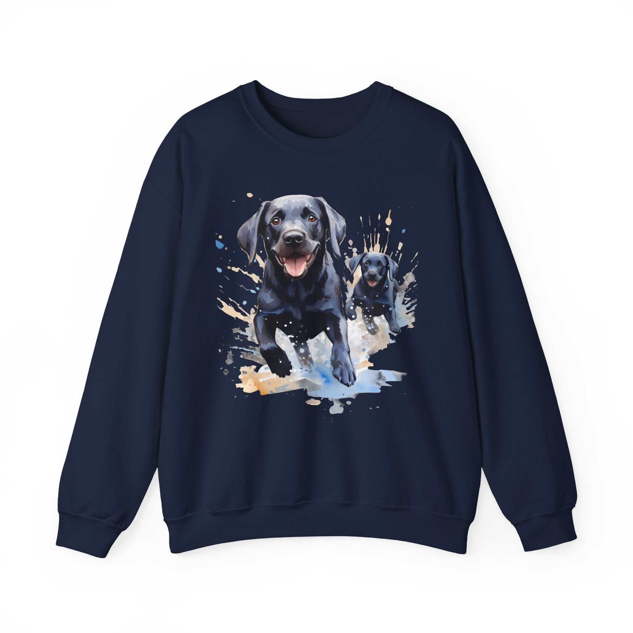 2 Sweatshirt - Black Labrador Retriever Puppy & Dog Sweatshirt
