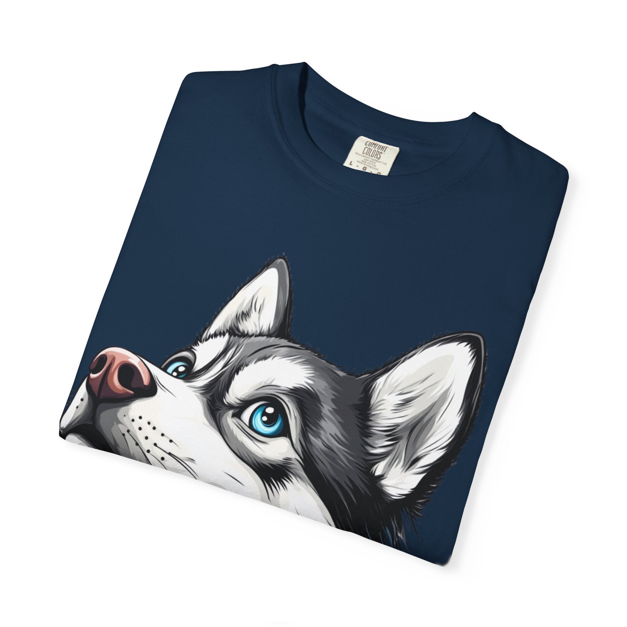 27 Tee - Arctic Gaze Husky Portrait Tee – Unisex Dog Lover Graphic T-Shirt