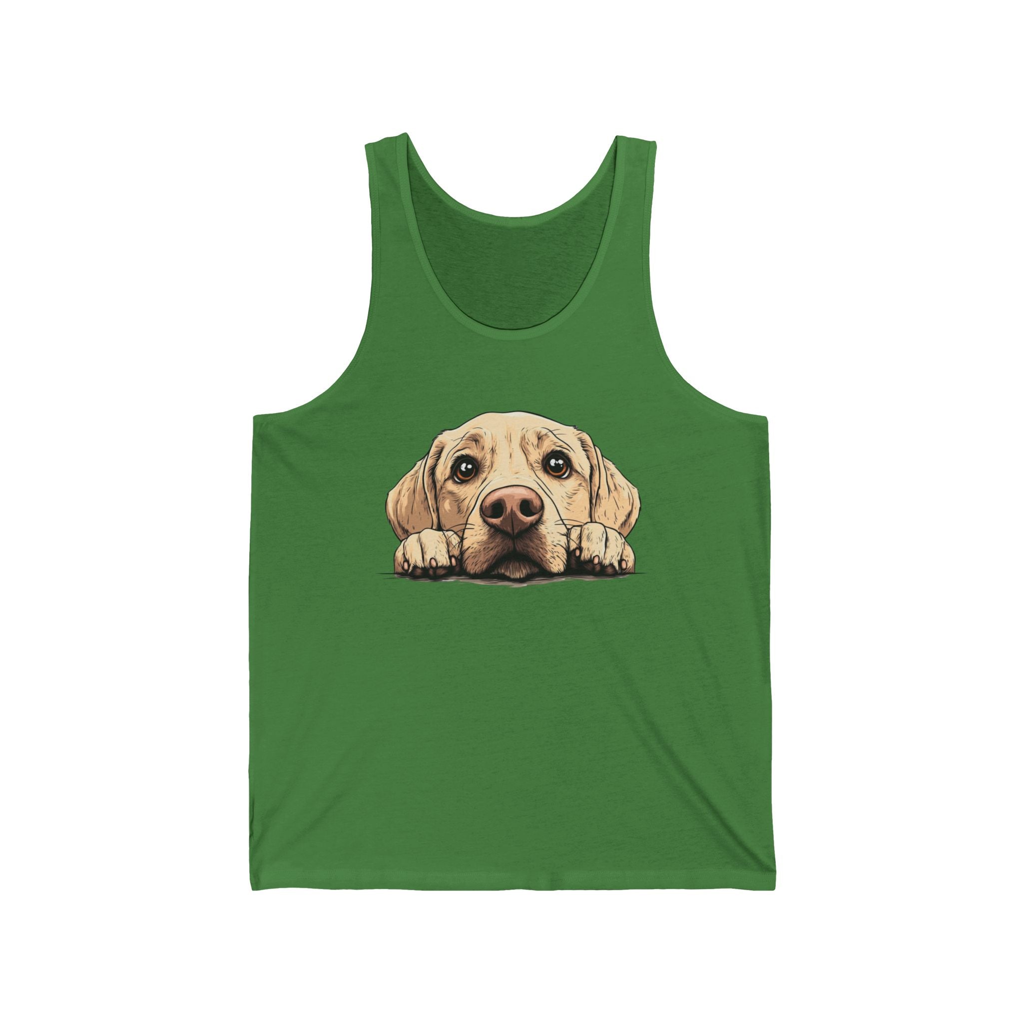 24 Tank - Labrador Retriever Peek | Cute Lab Dog Tank Top