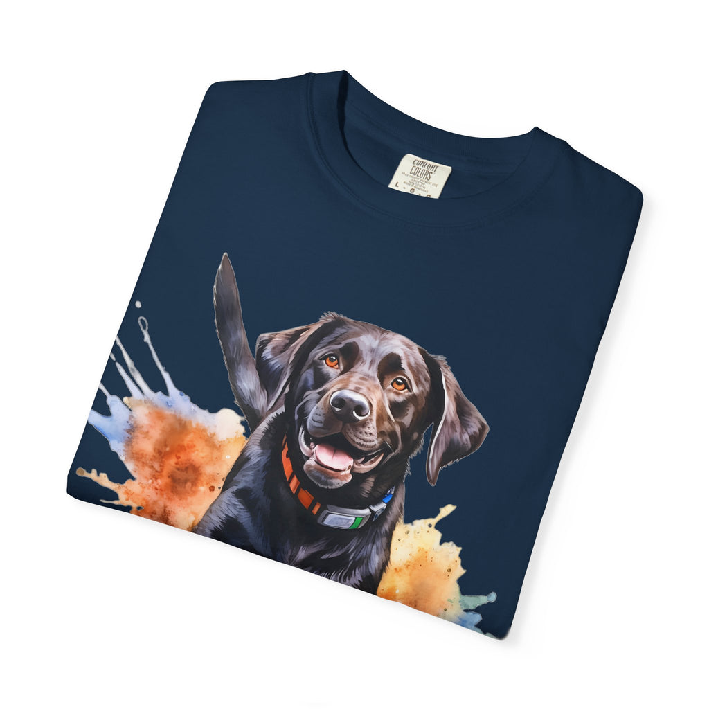 Happy Run Labrador Tee – Unisex Dog Lover Graphic T-Shirt