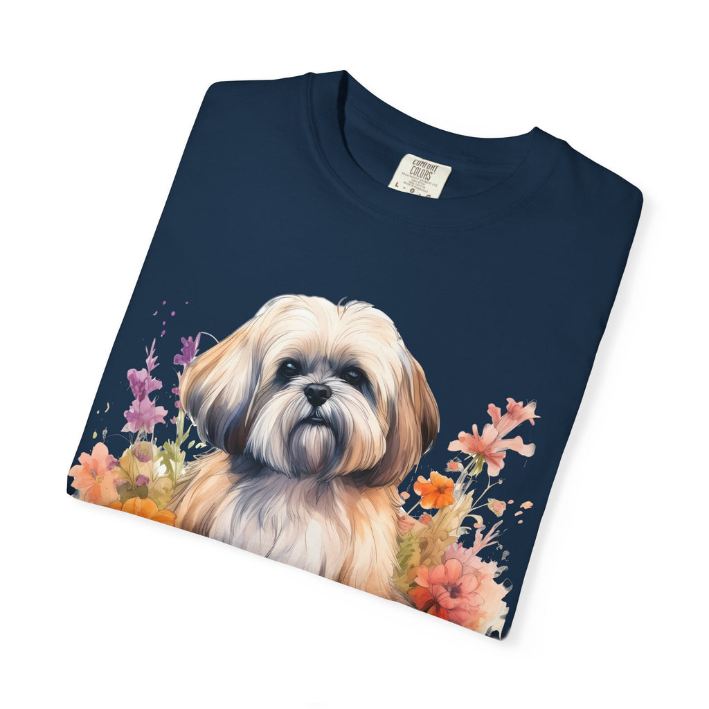 37 Tee - Soft Blooms Dog Tee – Unisex Dog Lover Graphic T-Shirt
