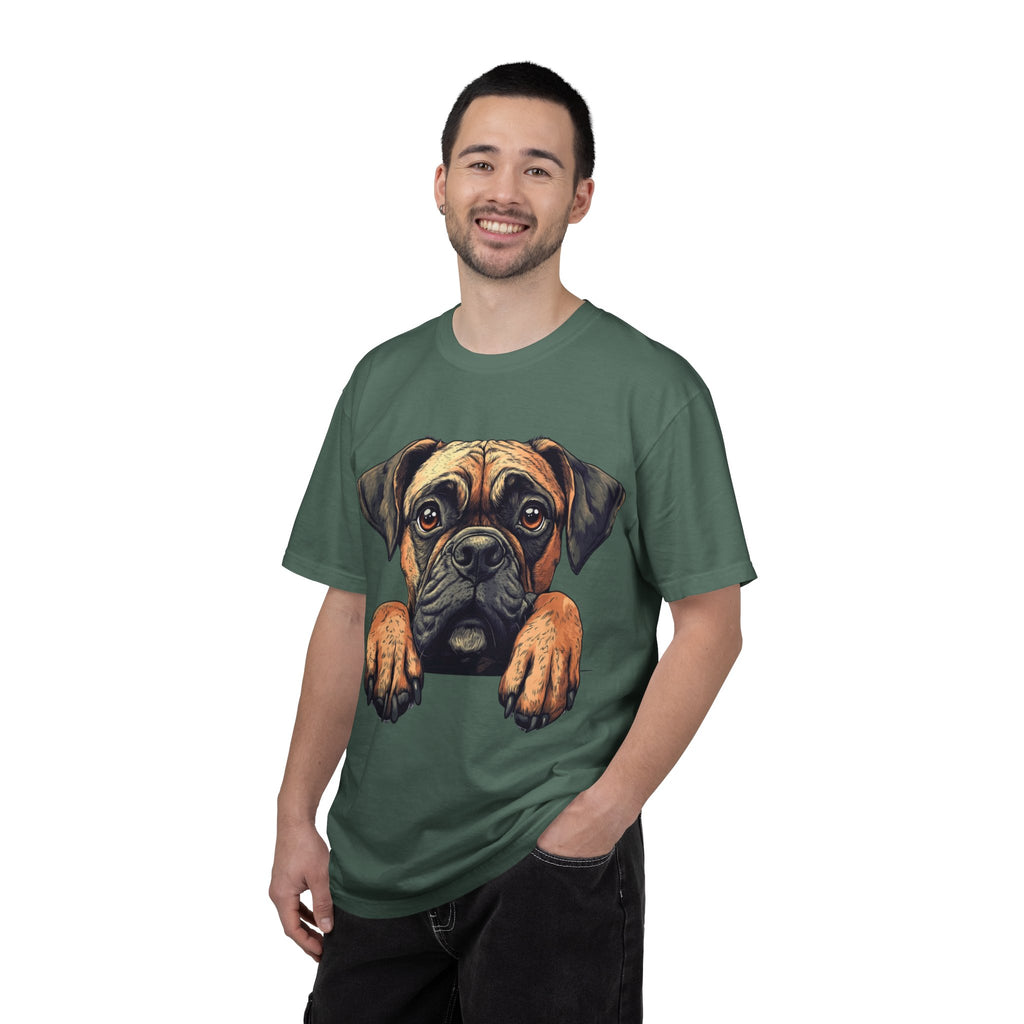 Curious Pup Portrait Tee – Unisex Dog Lover Graphic T-Shirt