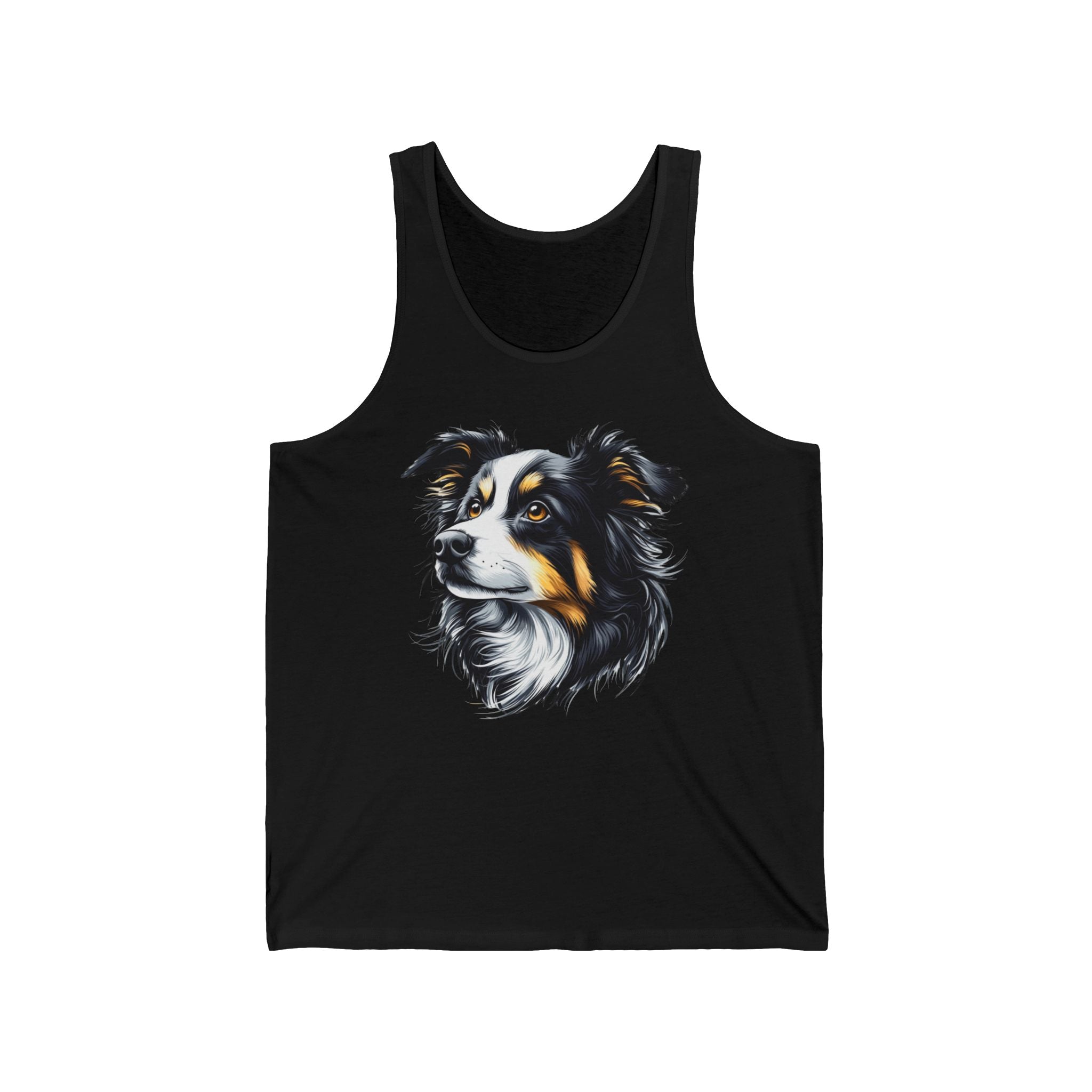 21 Tank - Border Collie Portrait | Intelligent Herding Dog Tank Top