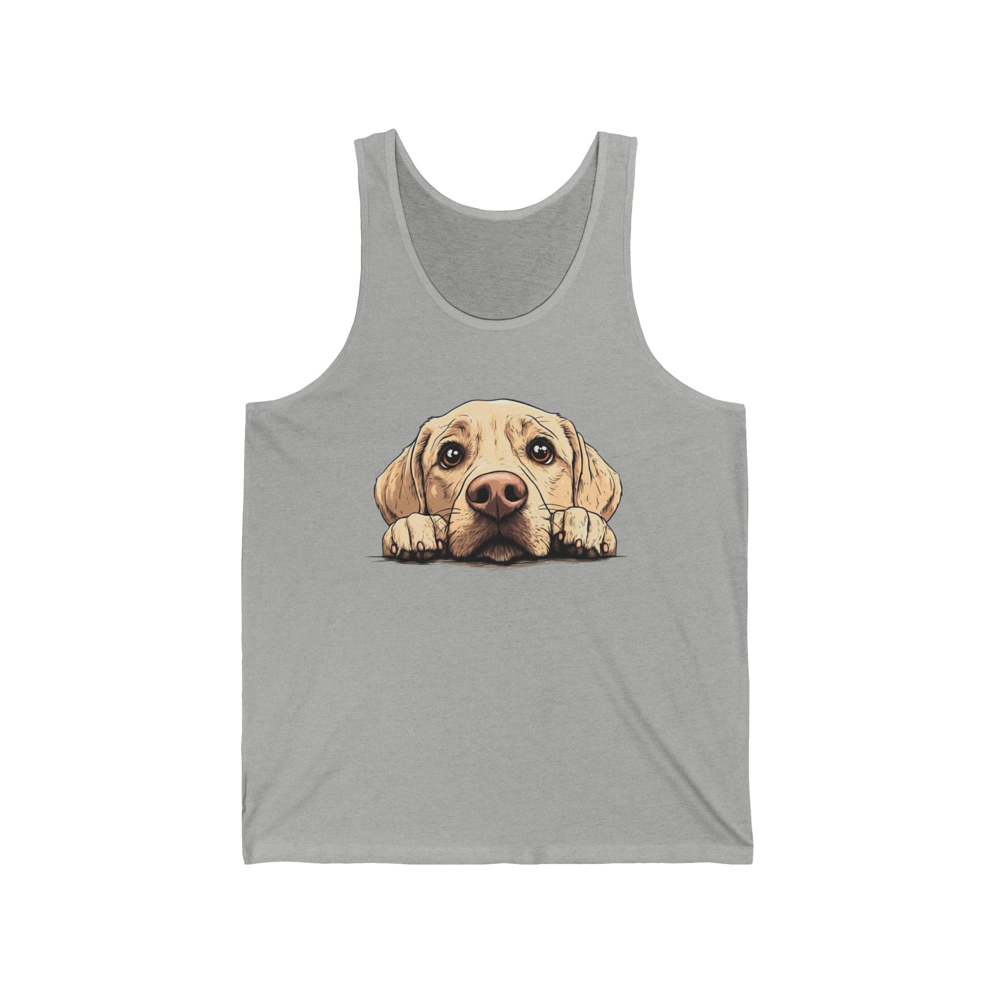 24 Tank - Labrador Retriever Peek | Cute Lab Dog Tank Top