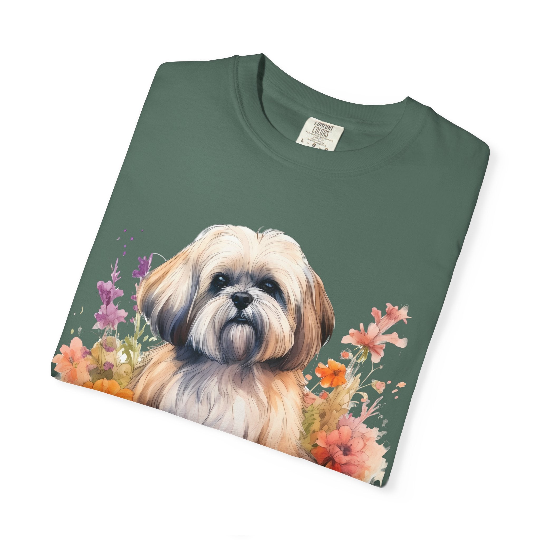 37 Tee - Soft Blooms Dog Tee – Unisex Dog Lover Graphic T-Shirt