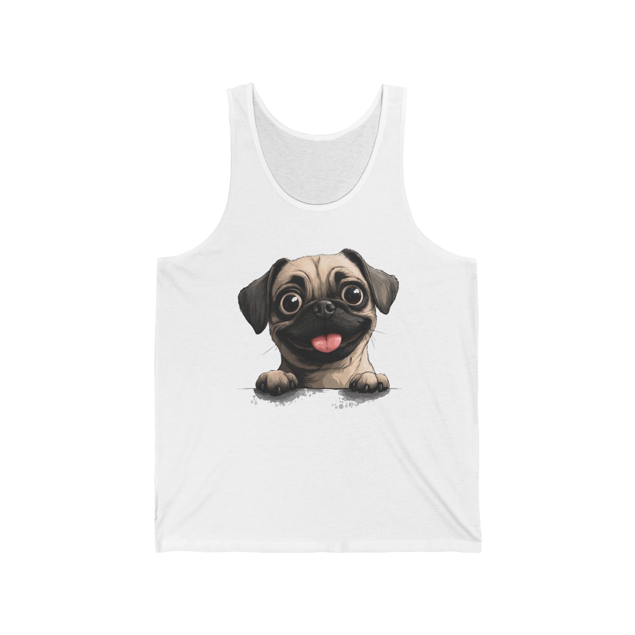 41 Tank - Happy Pug Peek | Wildsyde Dog Tank Top