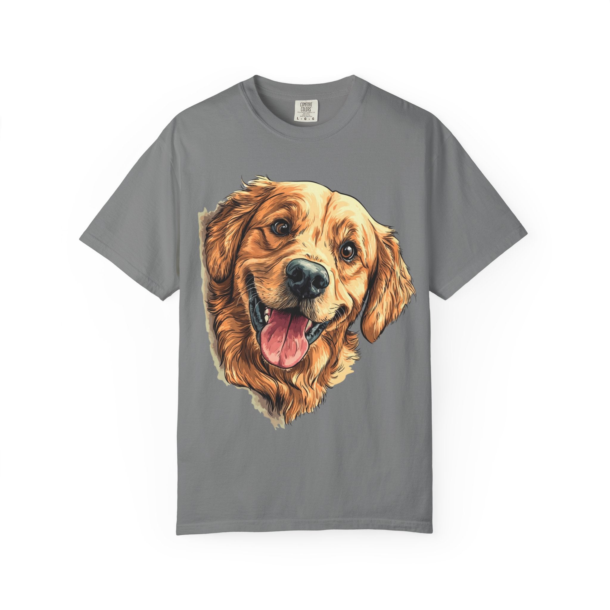 Golden Joy Retriever Portrait Tee – Unisex Dog Lover Graphic T-Shirt