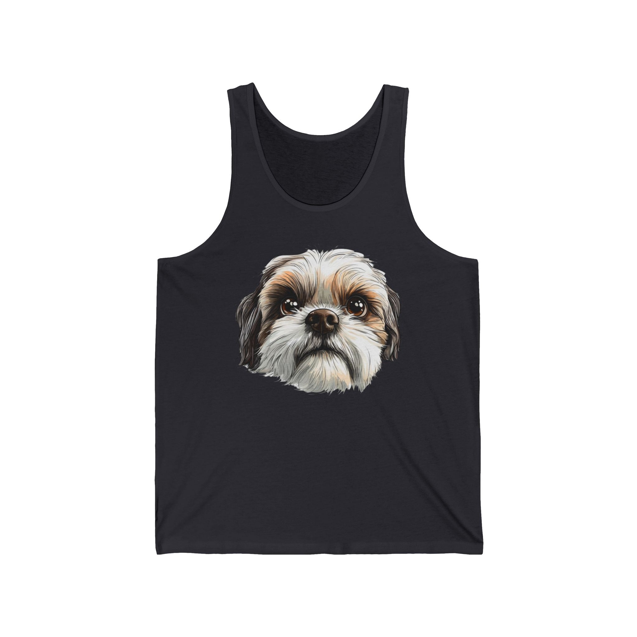 26 Tank - Shih Tzu Portrait | Cute Shih Tzu Dog Tank Top