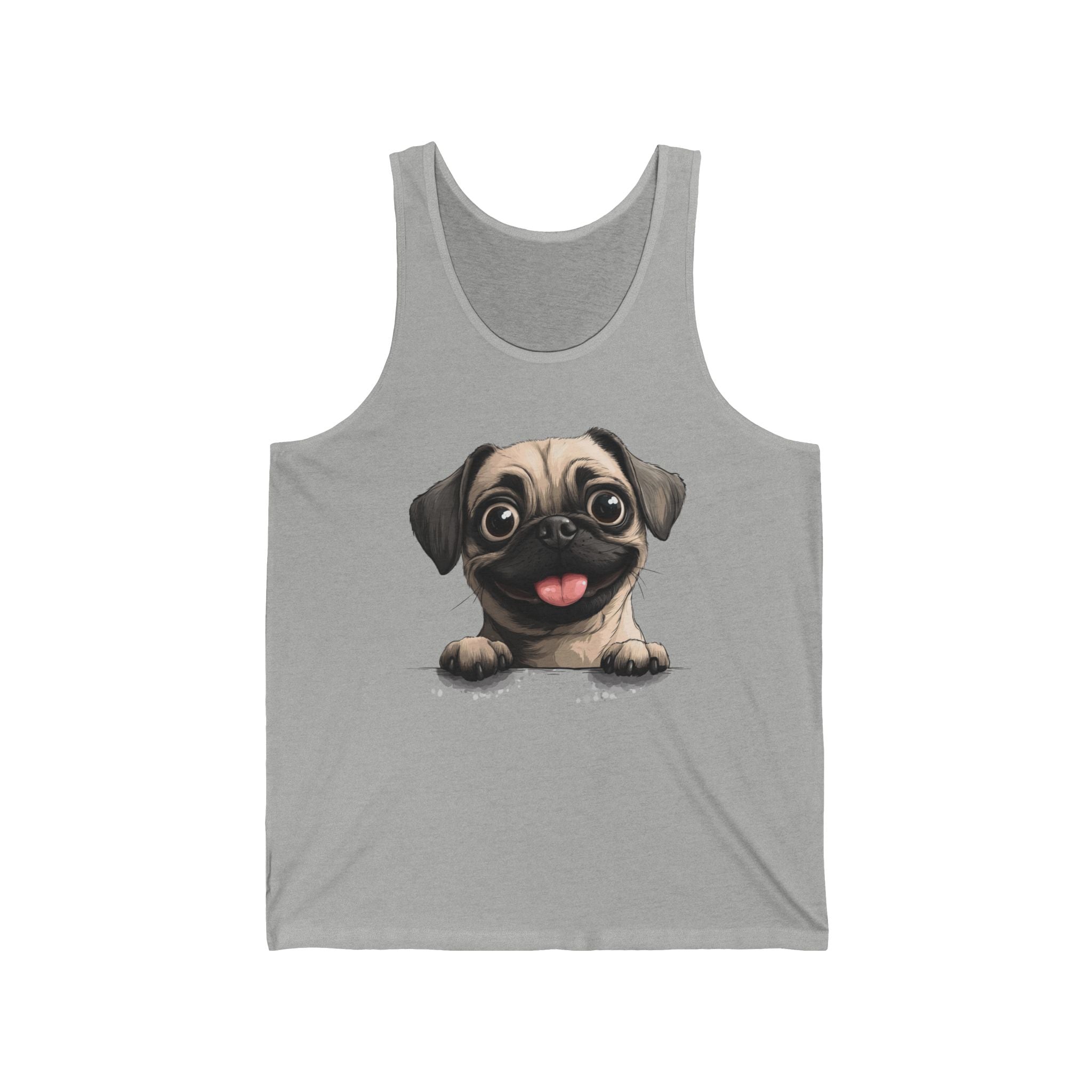 41 Tank - Happy Pug Peek | Wildsyde Dog Tank Top