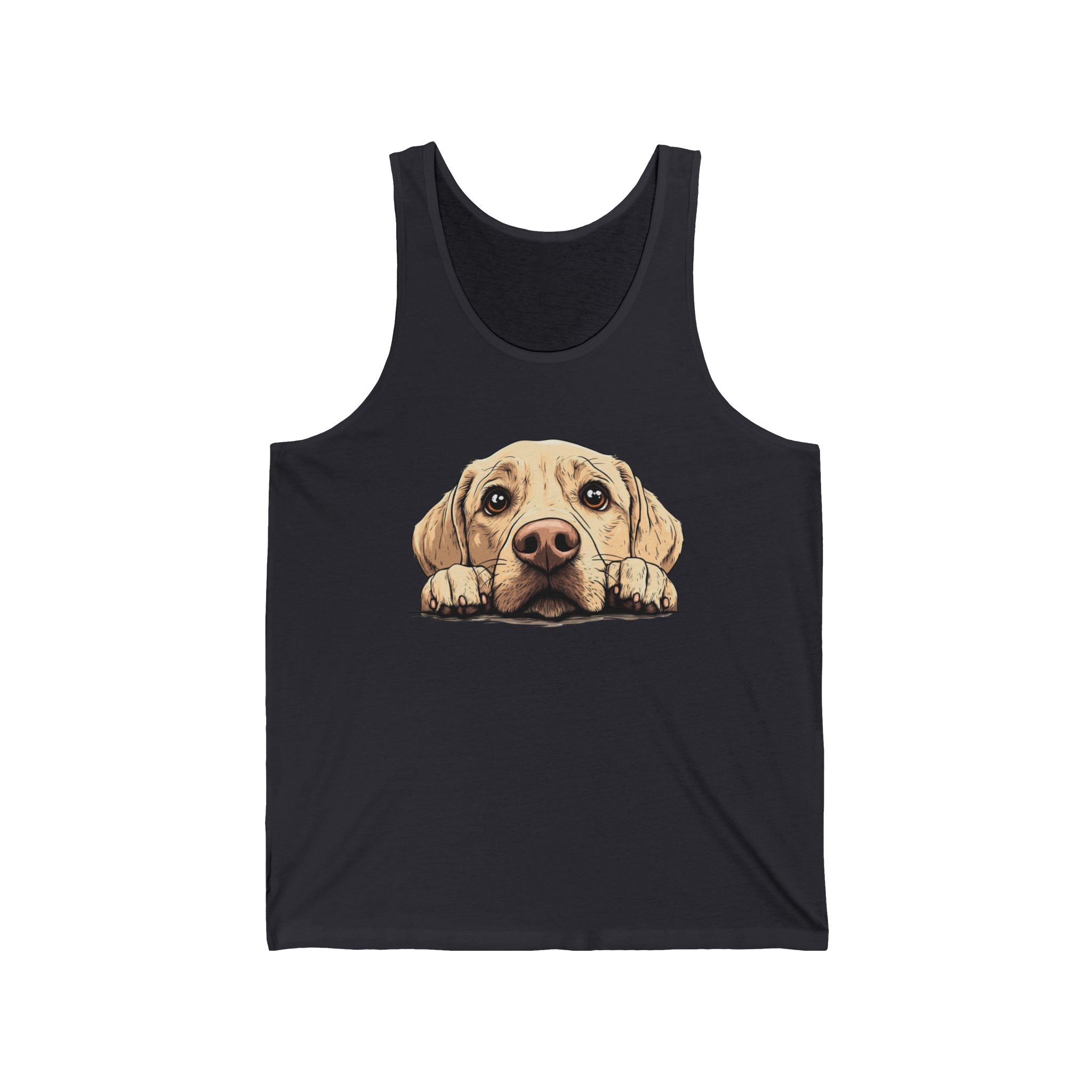 24 Tank - Labrador Retriever Peek | Cute Lab Dog Tank Top