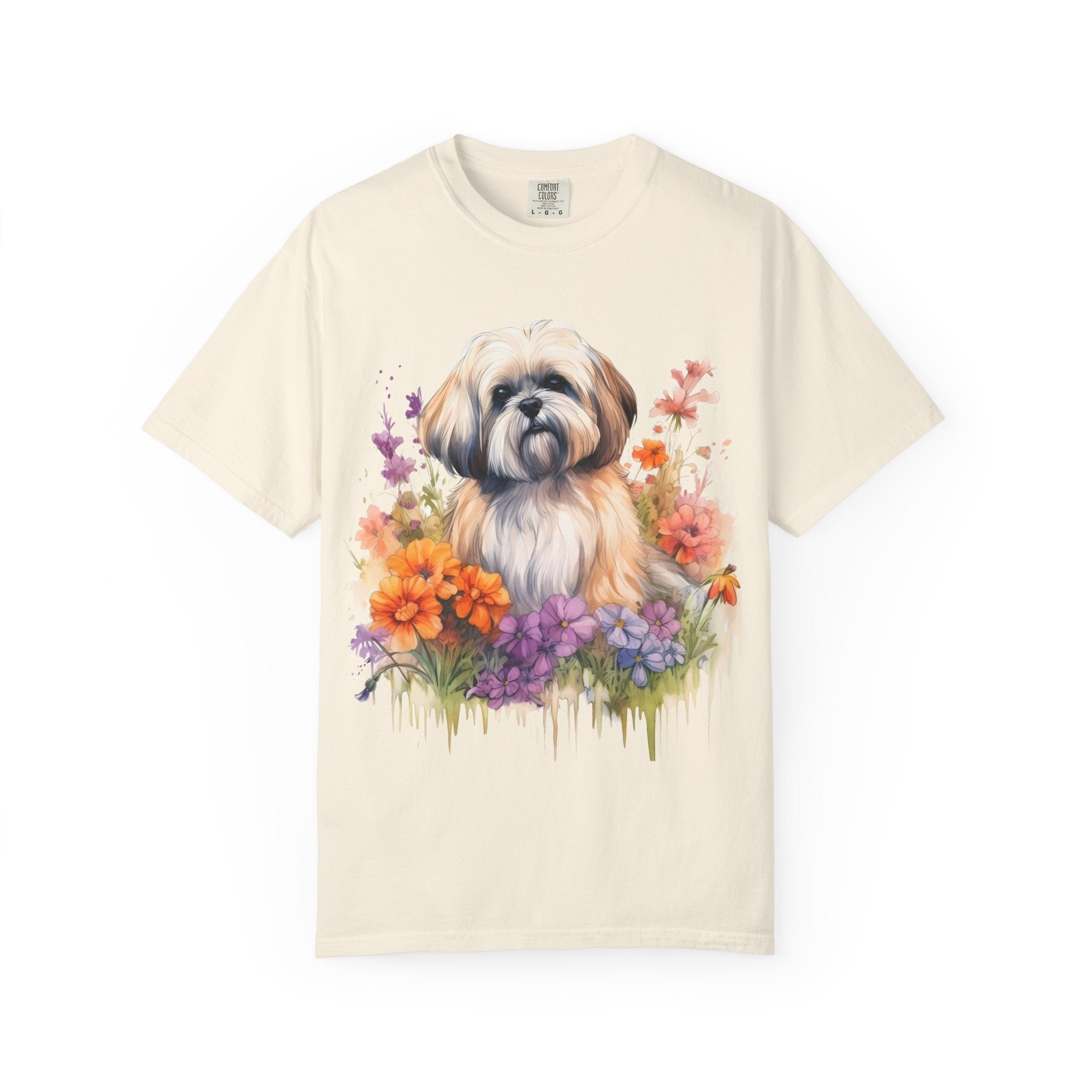 Soft Blooms Dog Tee – Unisex Dog Lover Graphic T-Shirt