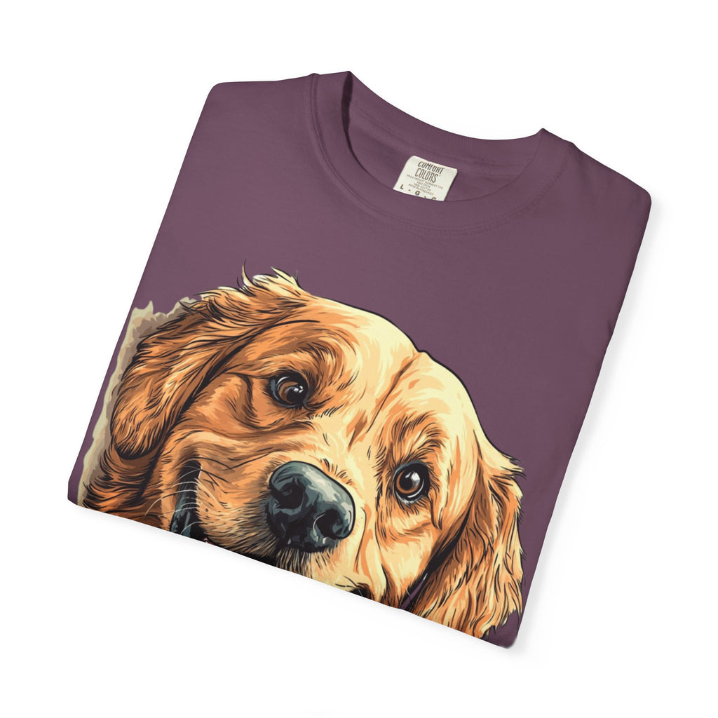 Golden Joy Retriever Portrait Tee – Unisex Dog Lover Graphic T-Shirt