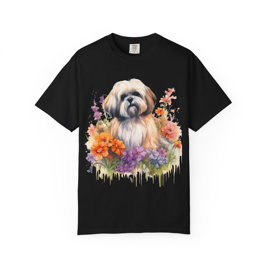 37 Tee - Soft Blooms Dog Tee – Unisex Dog Lover Graphic T-Shirt