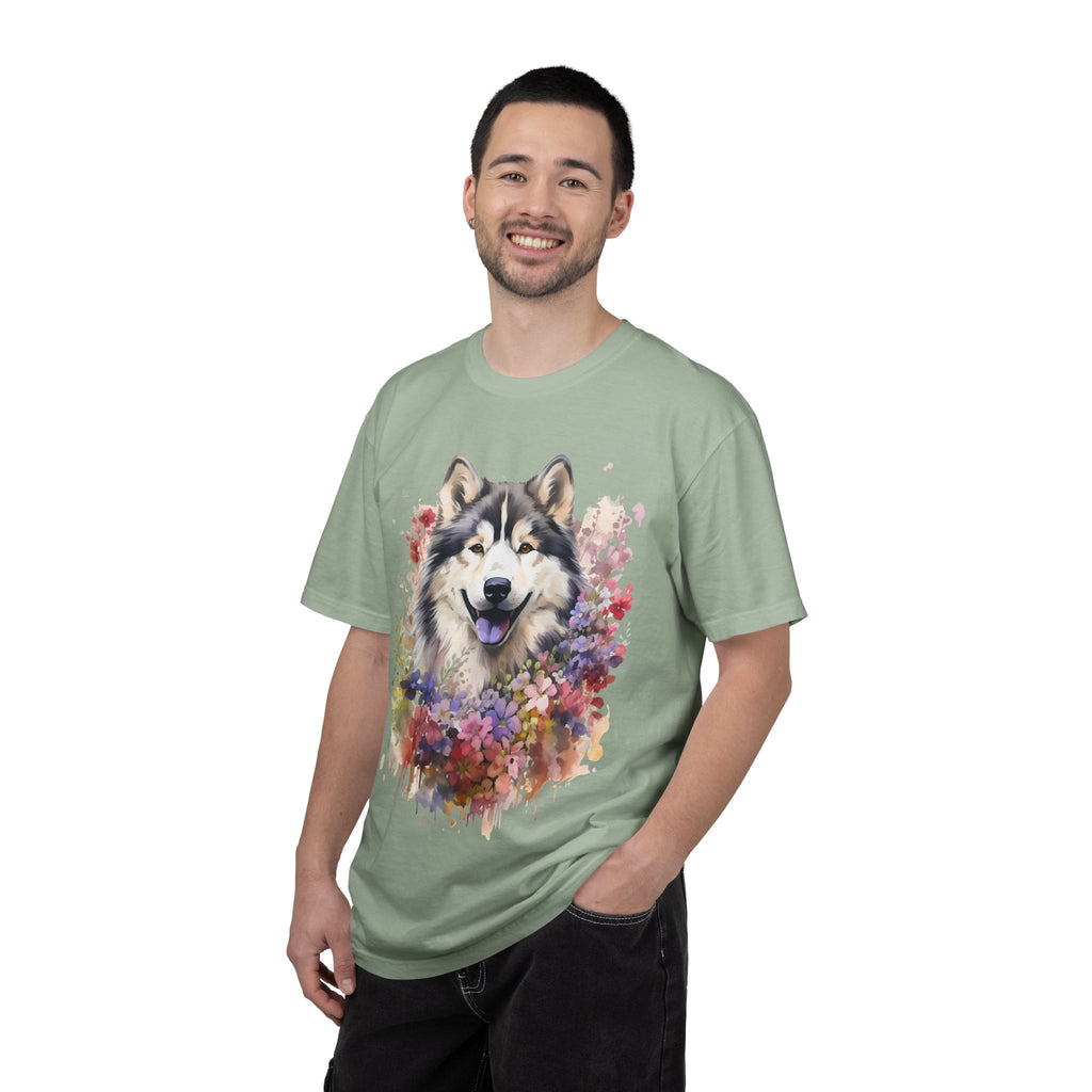 Blooming Loyalty Dog Tee – Unisex Dog Lover Graphic T-Shirt