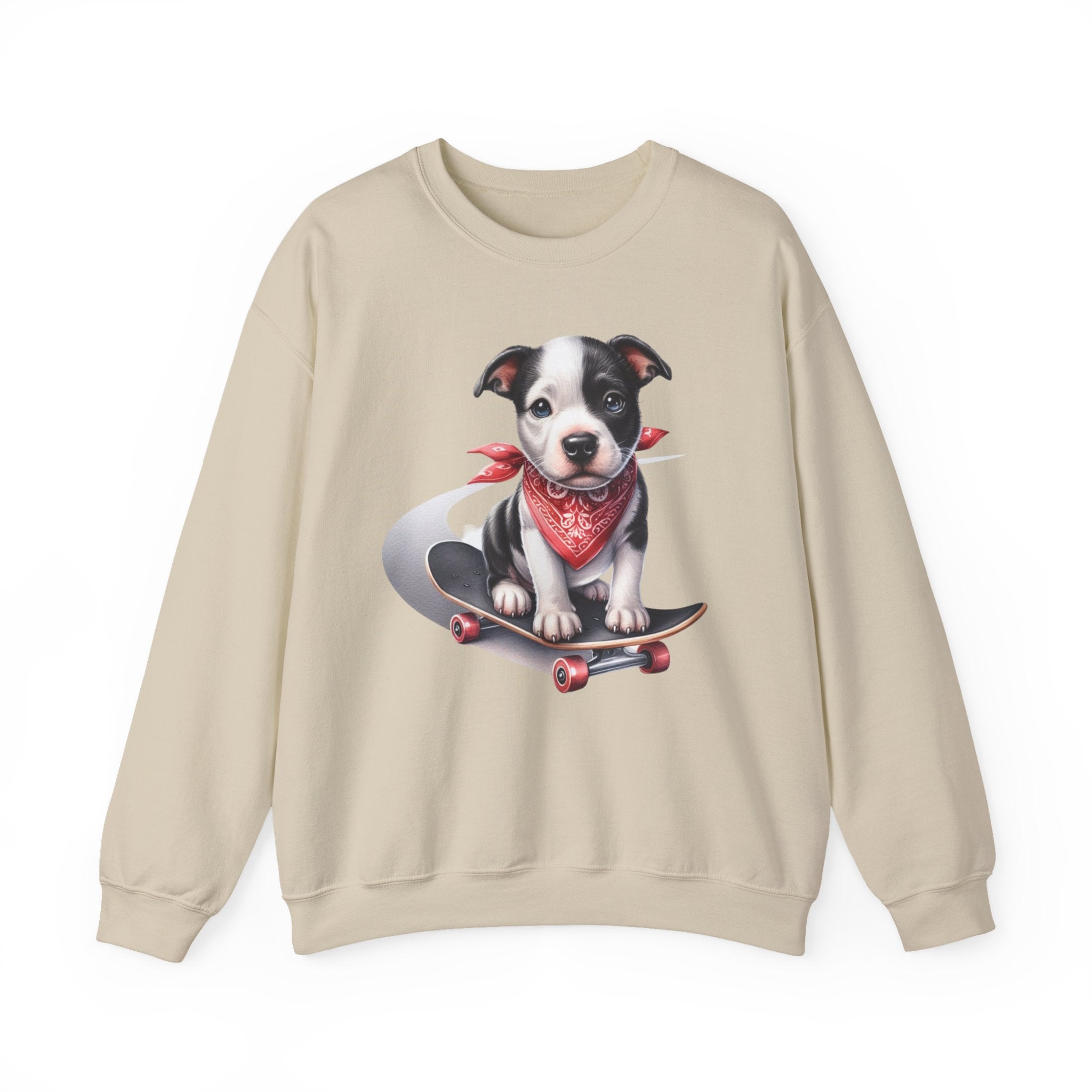 28 Sweatshirt - Skateboarding Puppy T-Shirt – Cute Dog Skater Design