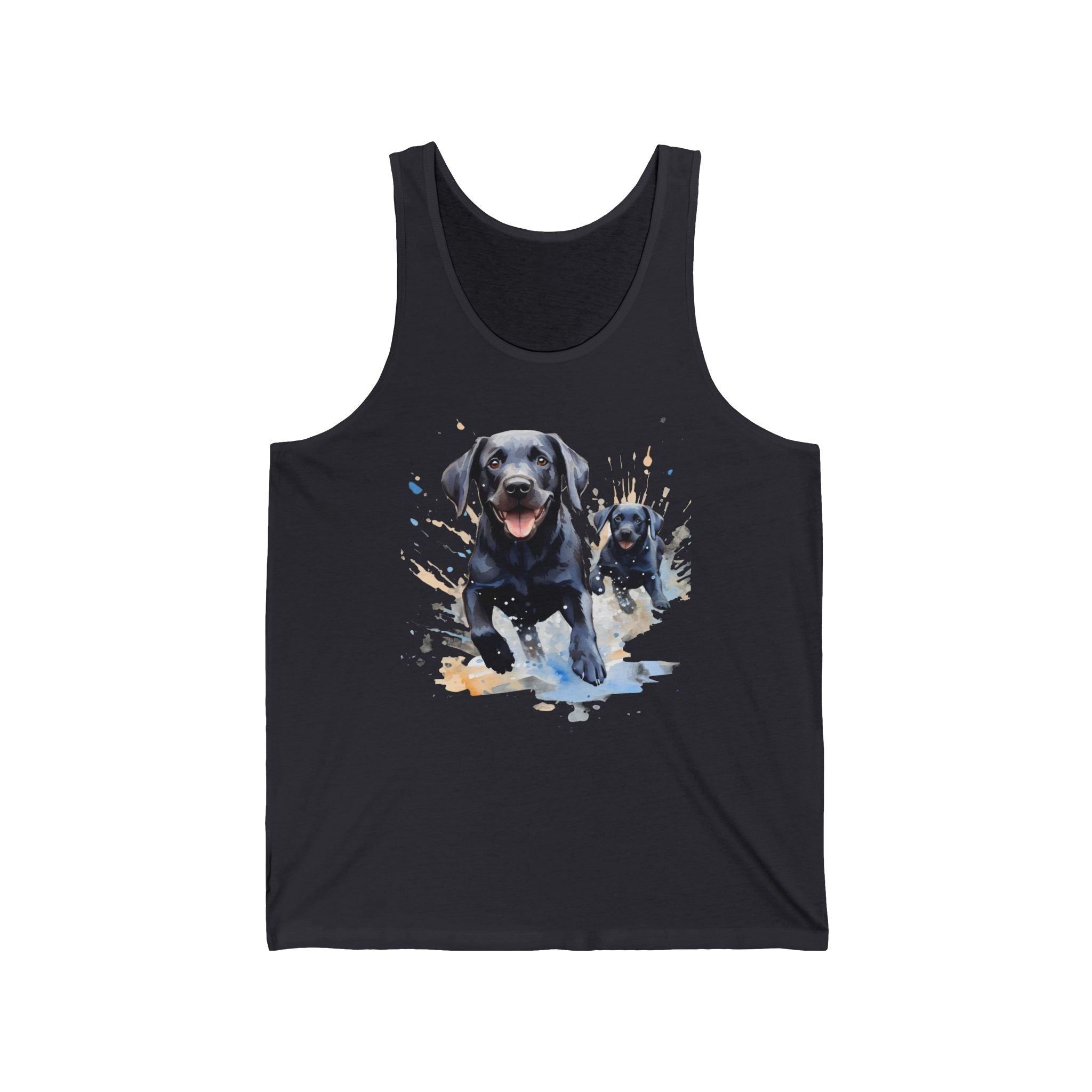 2 Tank - Black Labrador & Puppy | Lab Family Dog Tank Top