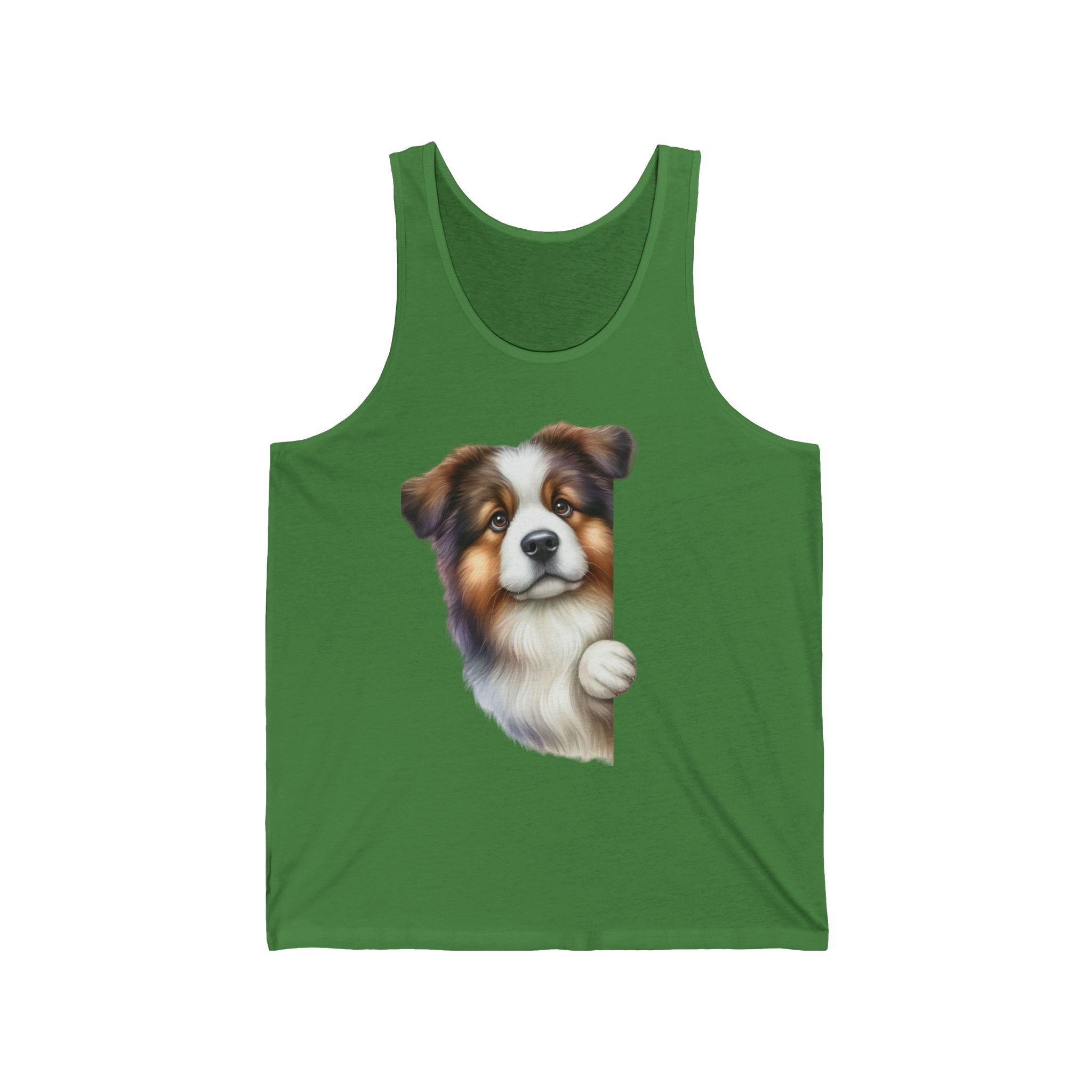 29 Tank - Australian Shepherd Peek | Cute Aussie Dog Tank Top