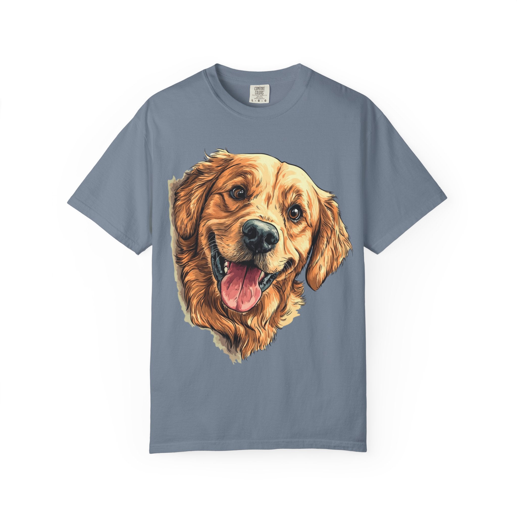 Golden Joy Retriever Portrait Tee – Unisex Dog Lover Graphic T-Shirt