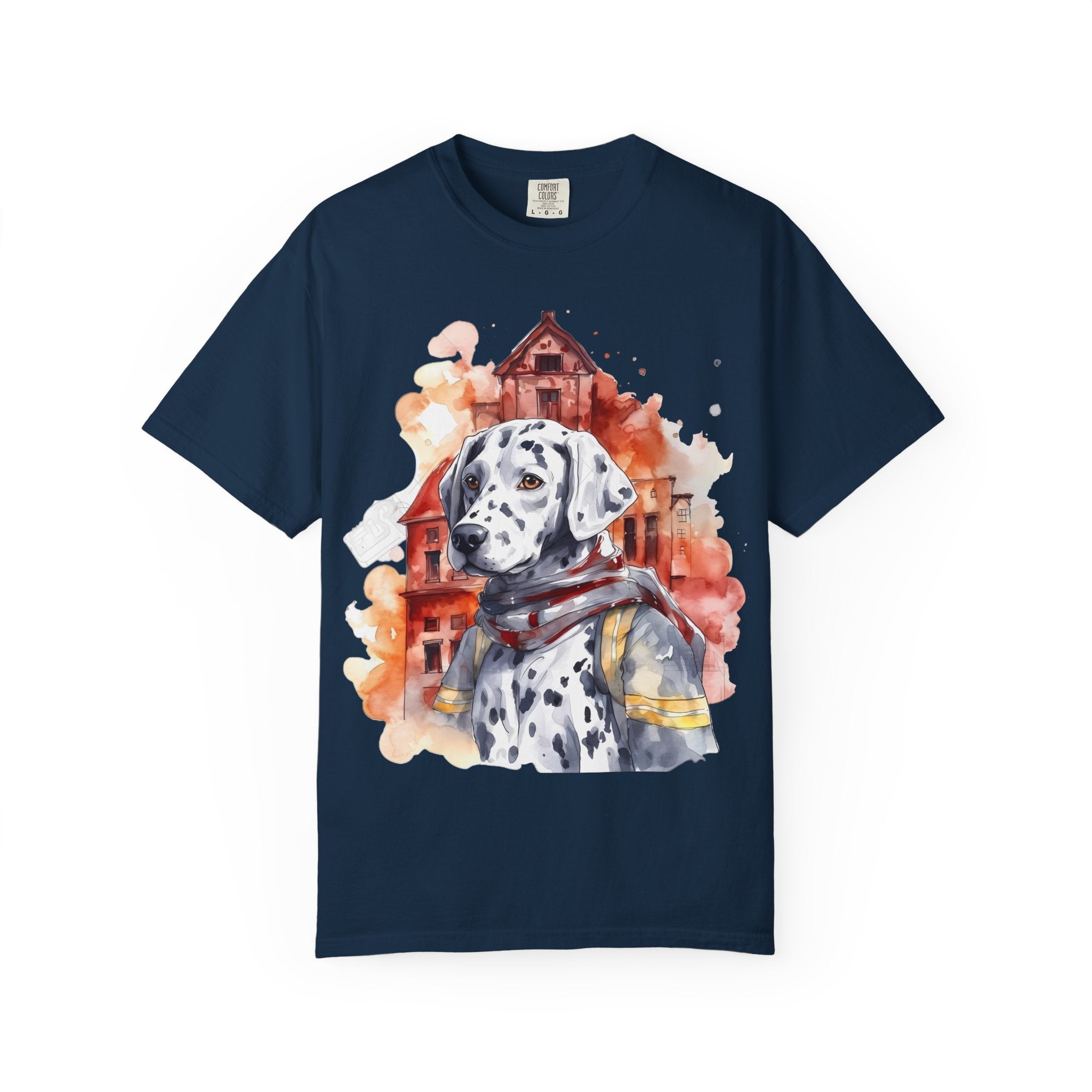 Firehouse Guardian Dalmatian Tee – Unisex Hero Dog Graphic T-Shirt