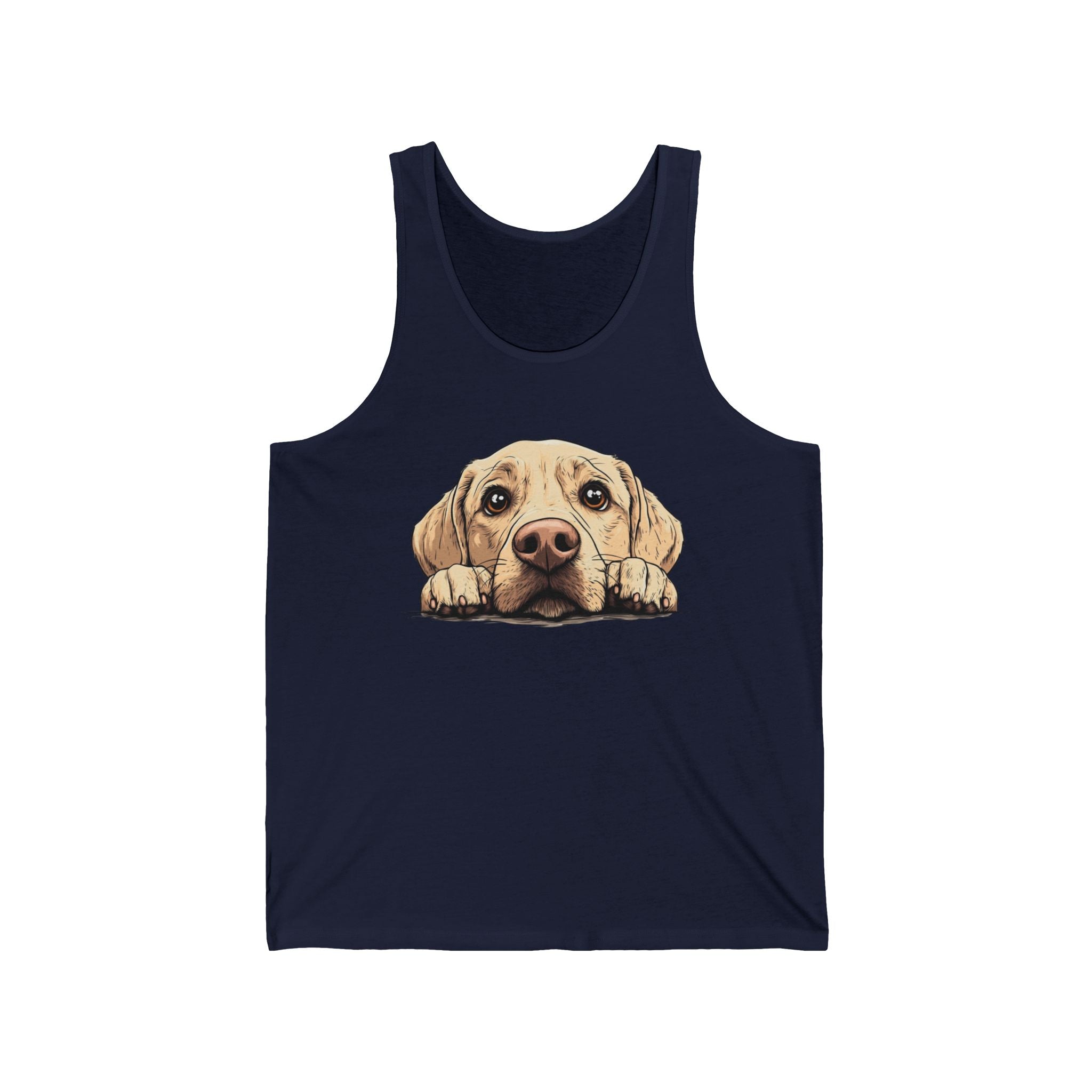 24 Tank - Labrador Retriever Peek | Cute Lab Dog Tank Top