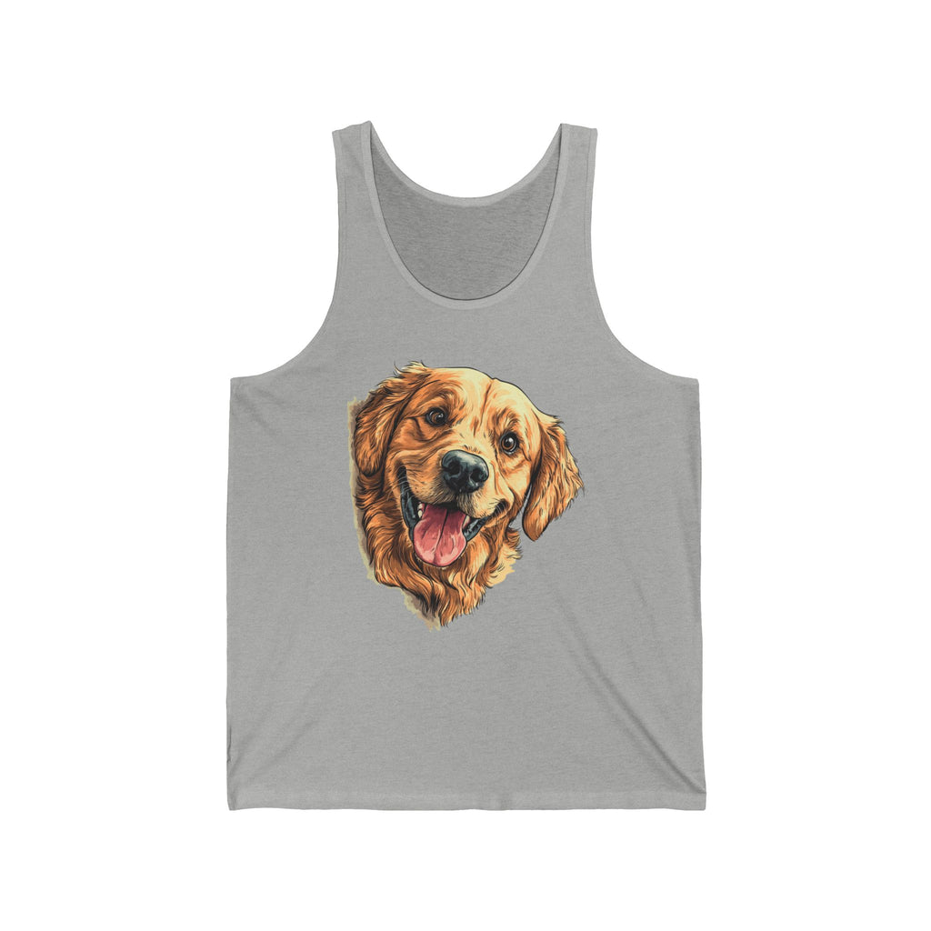 22 Tank - Happy Golden Retriever | Smiling Golden Dog Tank Top