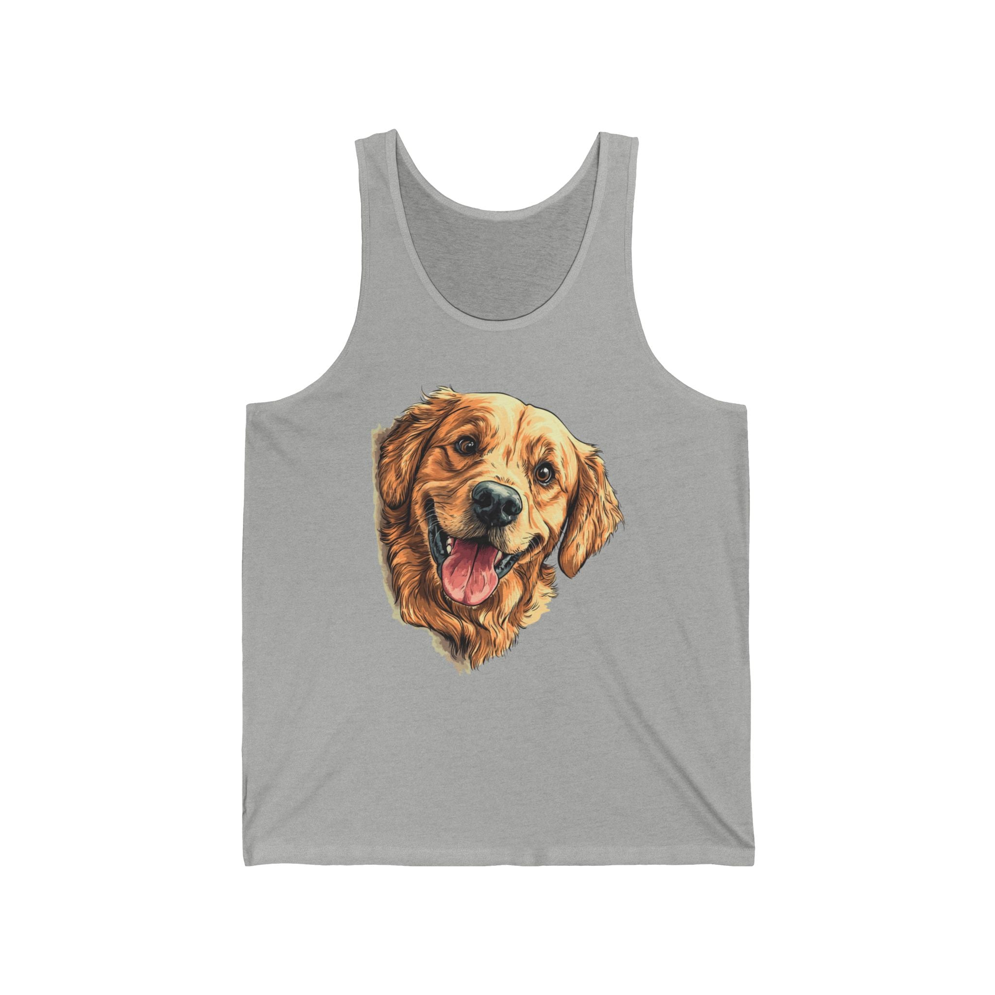 22 Tank - Happy Golden Retriever | Smiling Golden Dog Tank Top