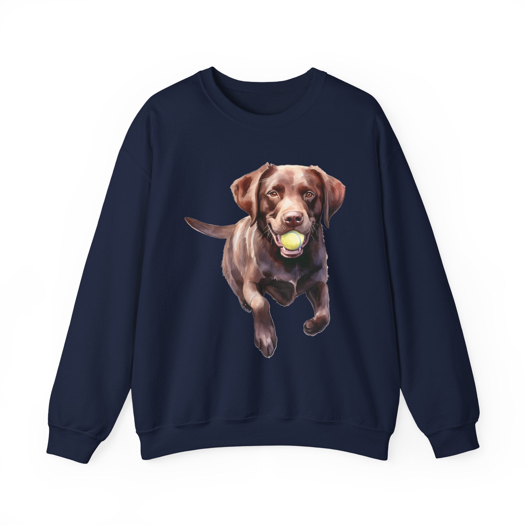 18 Sweatshirt - Chocolate Labrador Retriever Fetch Dog Sweatshirt