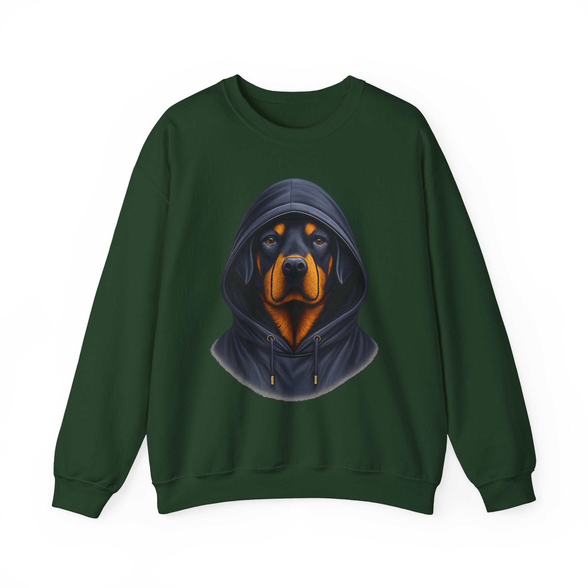 39 Sweatshirt -Rottweiler Hoodie Sweatshirt | Strong Dog Crewneck | Rottweiler Graphic Sweatshirt | Guard Dog Apparel | Wildsyde Apparel