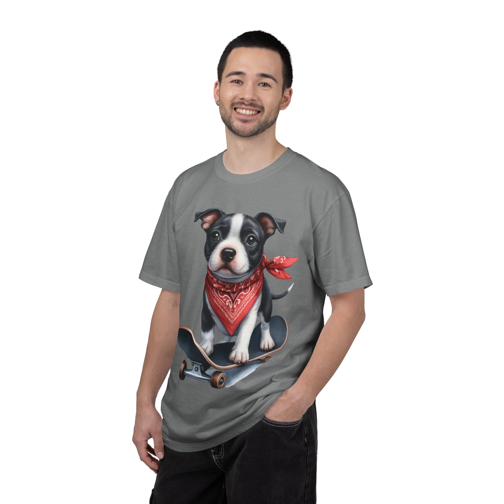 33 Tee - Skater Pup Graphic Tee – Unisex Dog Lover T-Shirt