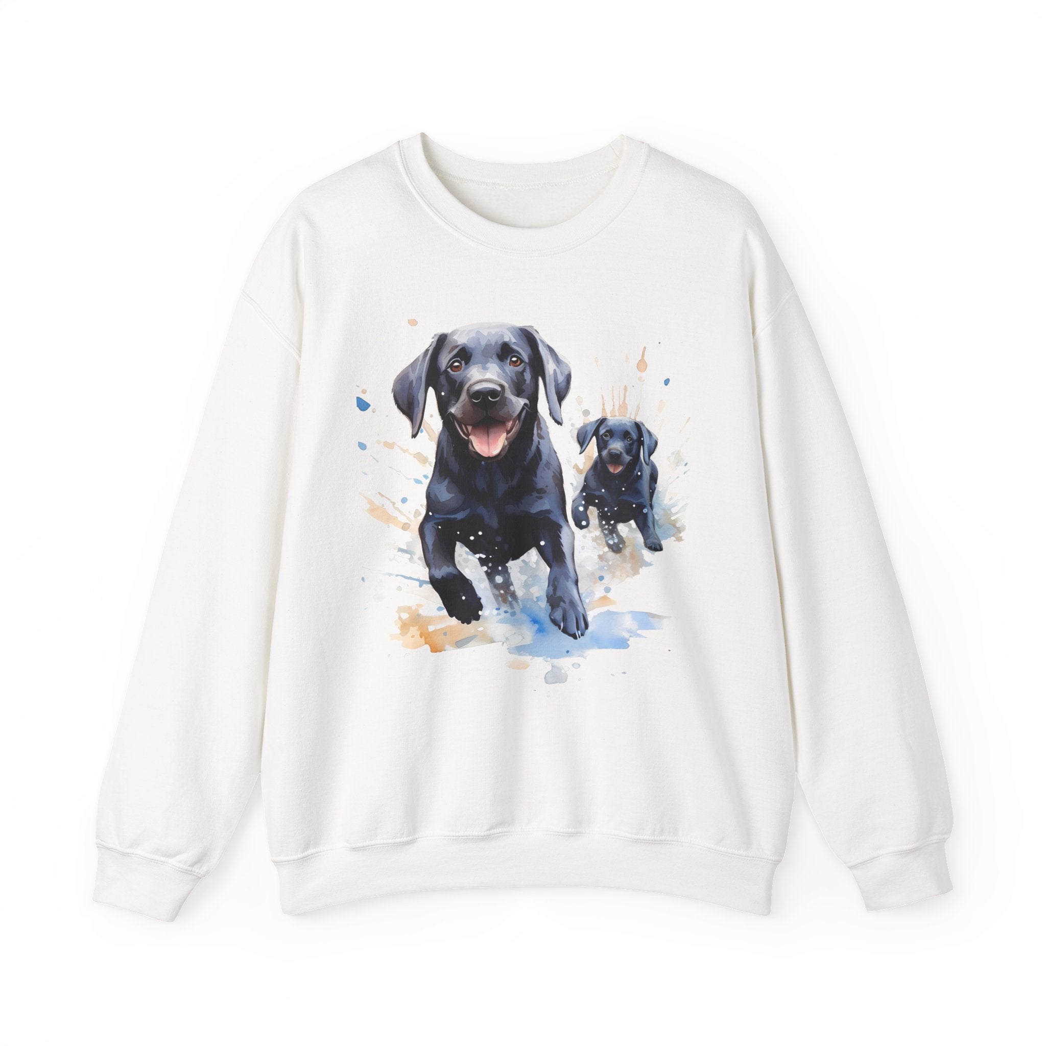 2 Sweatshirt - Black Labrador Retriever Puppy & Dog Sweatshirt