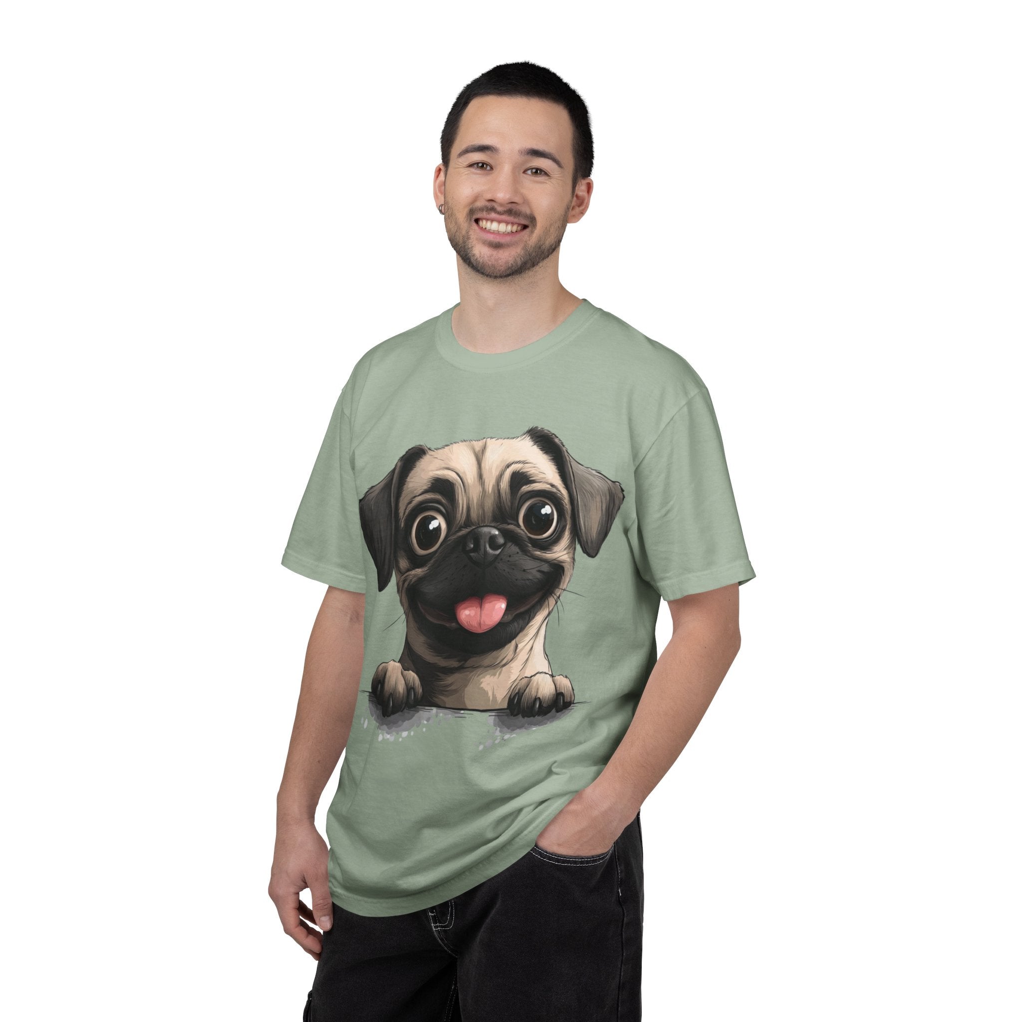 Happy Pup Portrait Tee – Unisex Dog Lover Graphic T-Shirt