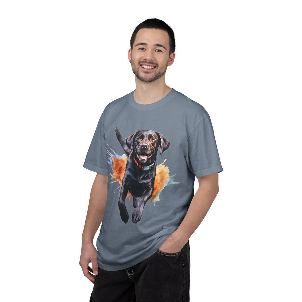 Happy Run Labrador Tee – Unisex Dog Lover Graphic T-Shirt