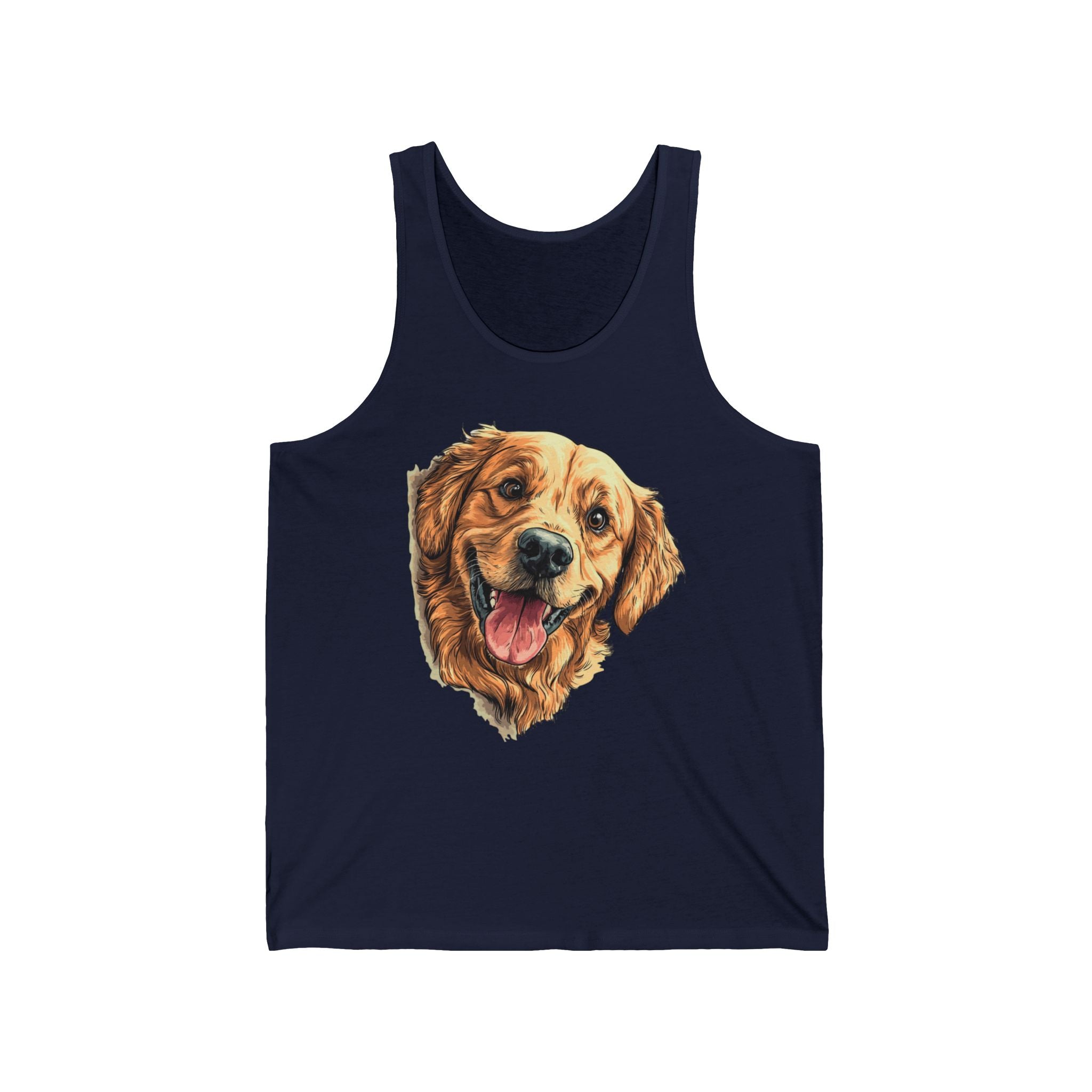 22 Tank - Happy Golden Retriever | Smiling Golden Dog Tank Top