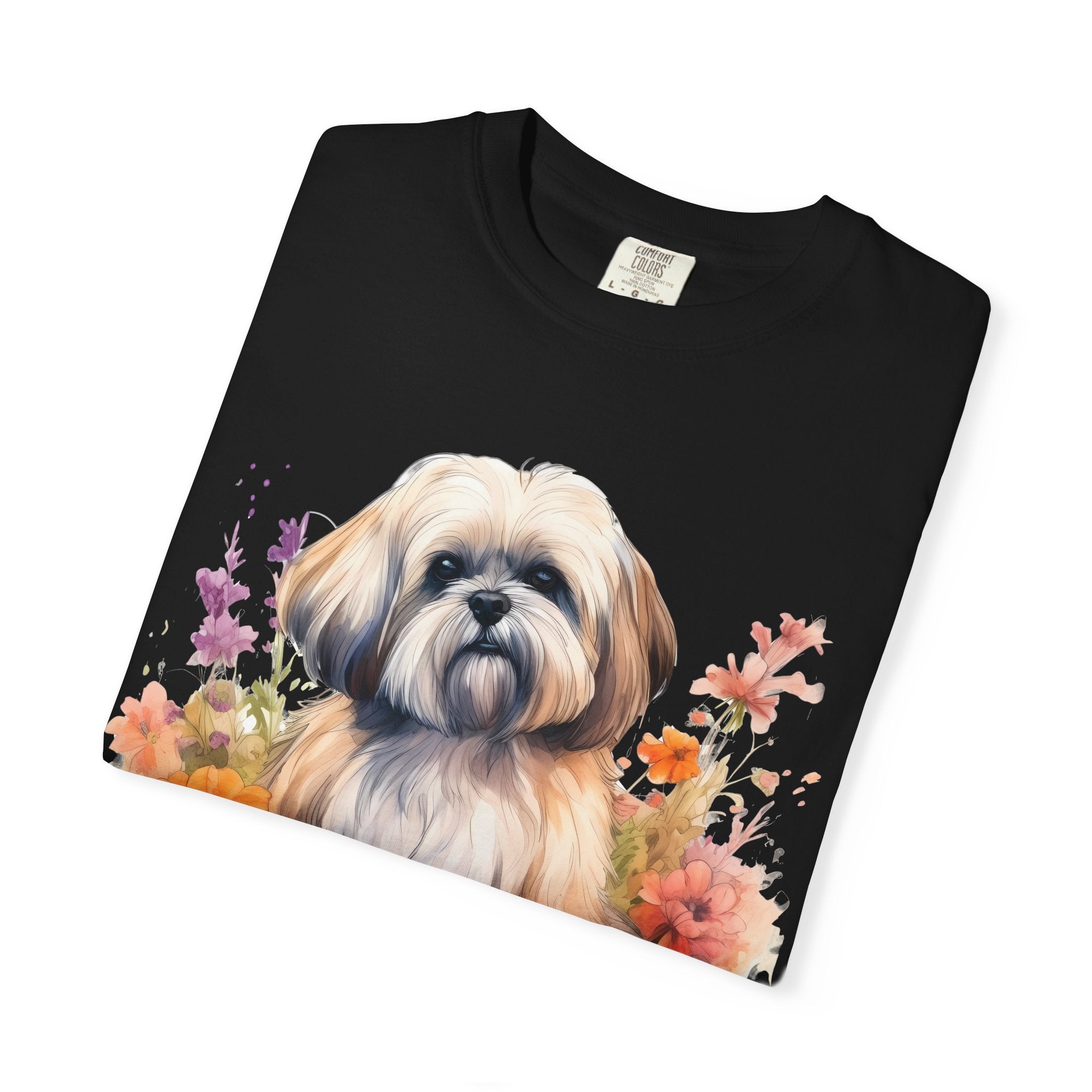37 Tee - Soft Blooms Dog Tee – Unisex Dog Lover Graphic T-Shirt