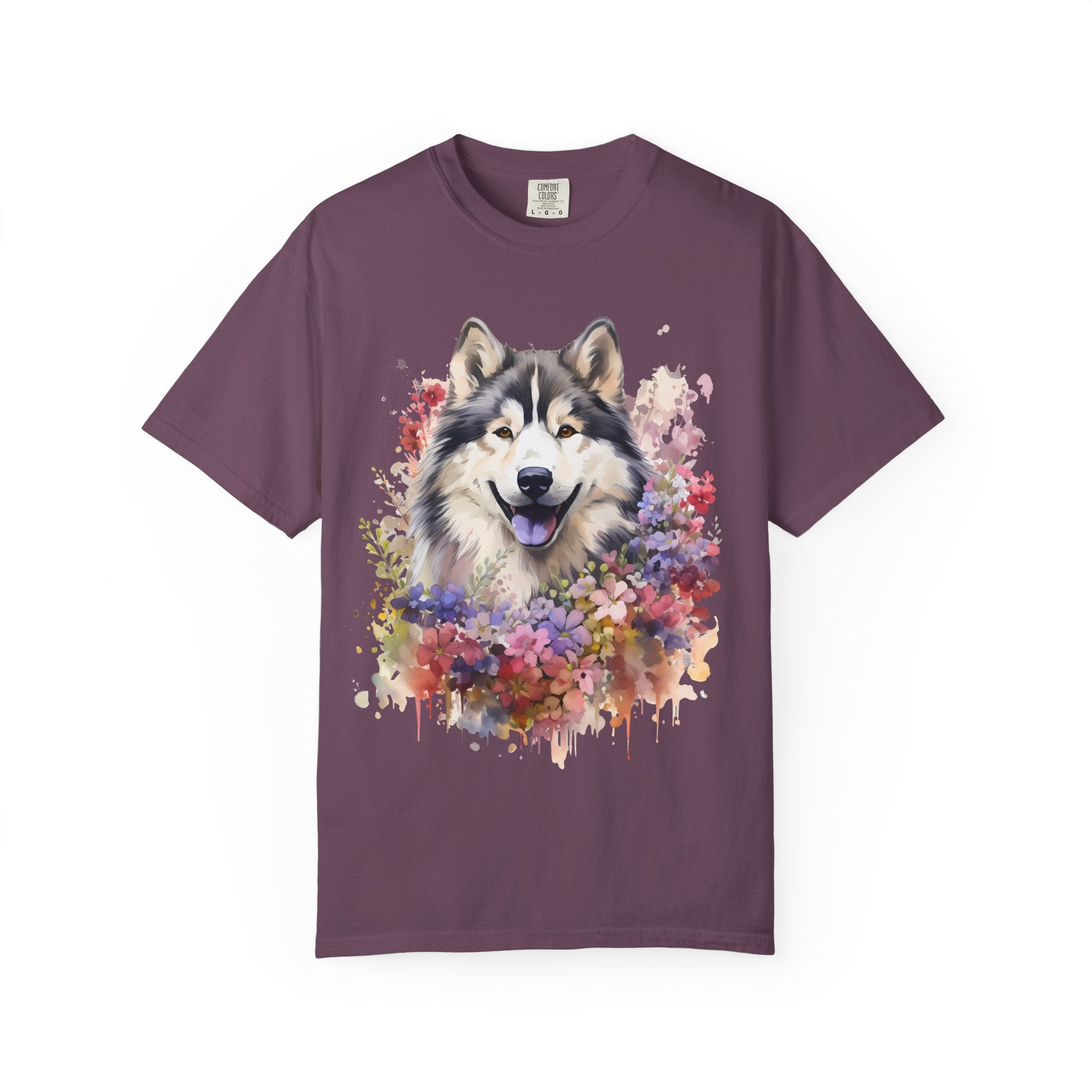 Blooming Loyalty Dog Tee – Unisex Dog Lover Graphic T-Shirt