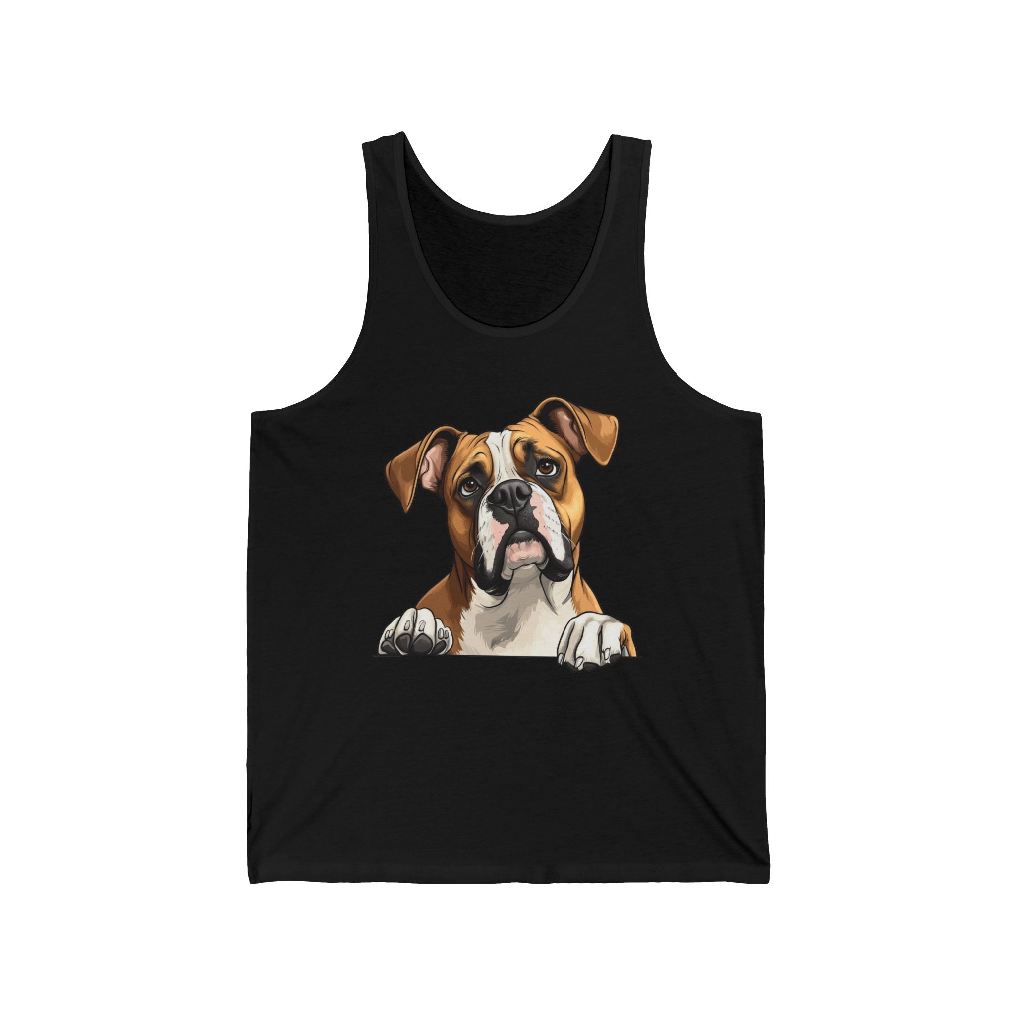32 Tank - Curious Boxer Peek | Wildsyde Dog Tank Top