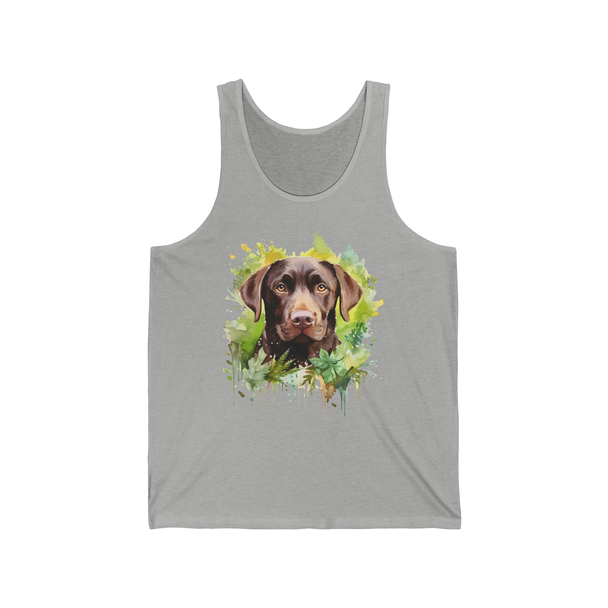 20 Tank - Chocolate Labrador Watercolor | Artistic Lab Dog Tank Top