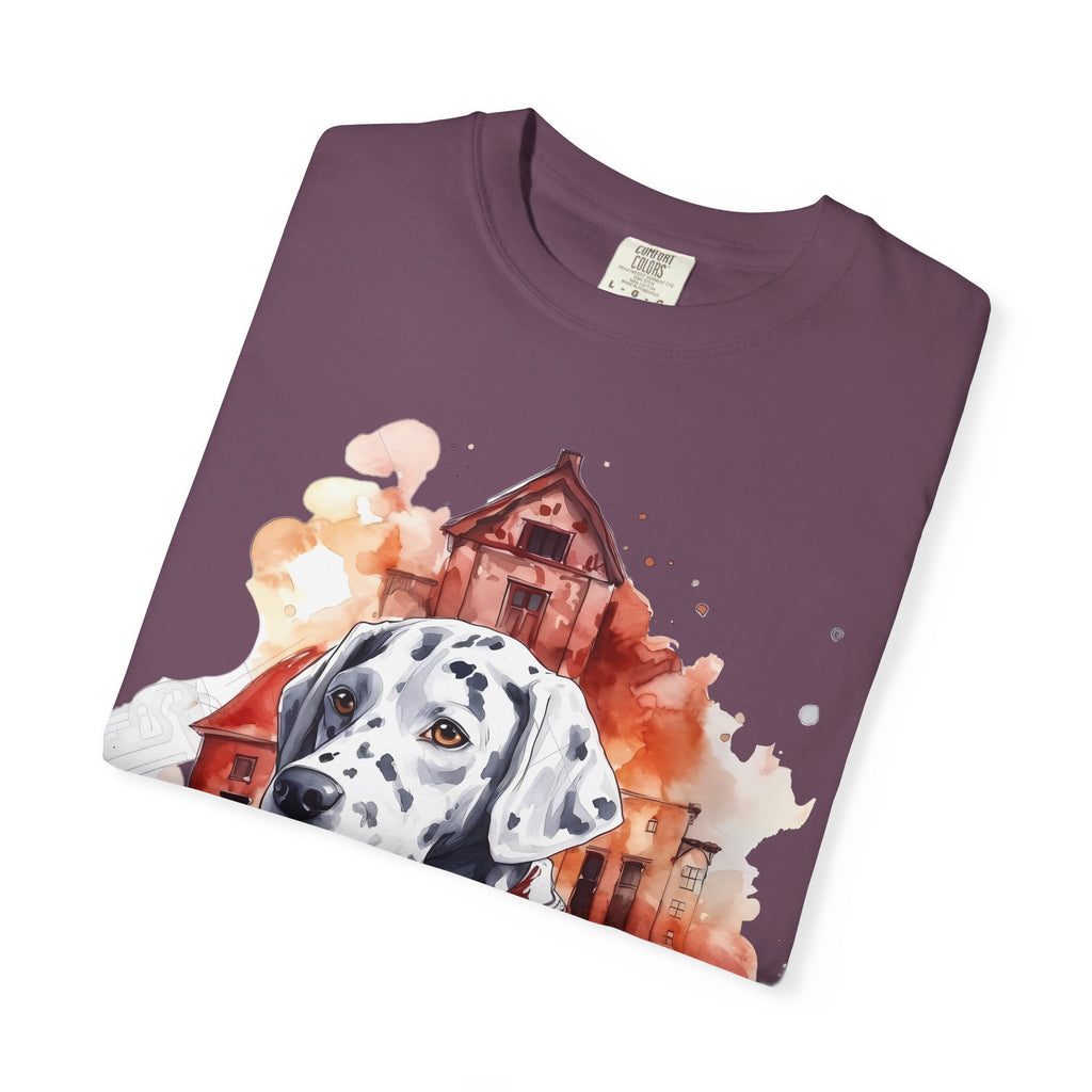 Firehouse Guardian Dalmatian Tee – Unisex Hero Dog Graphic T-Shirt