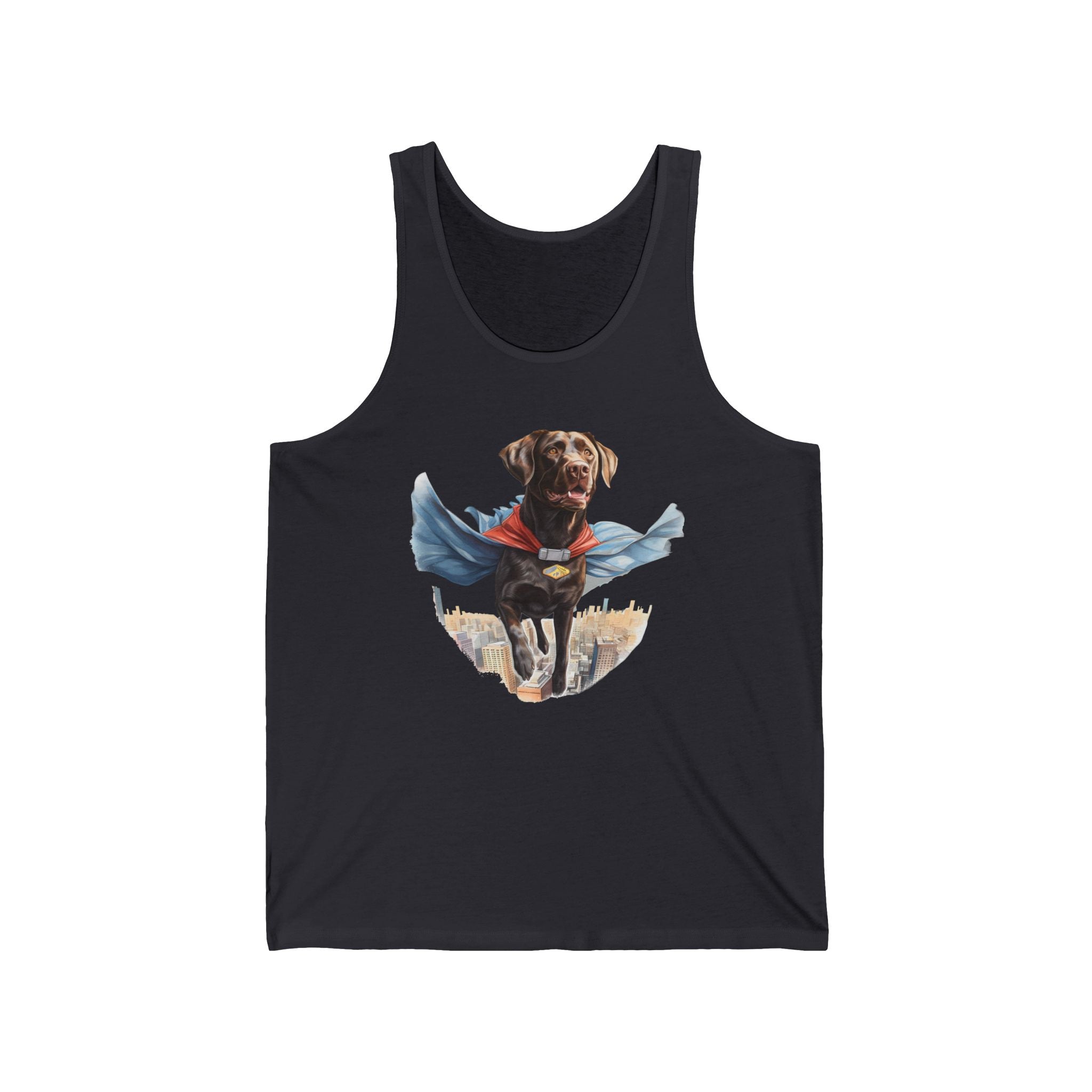 13 Tank - Superhero Chocolate Labrador | Flying Lab Dog Tank Top