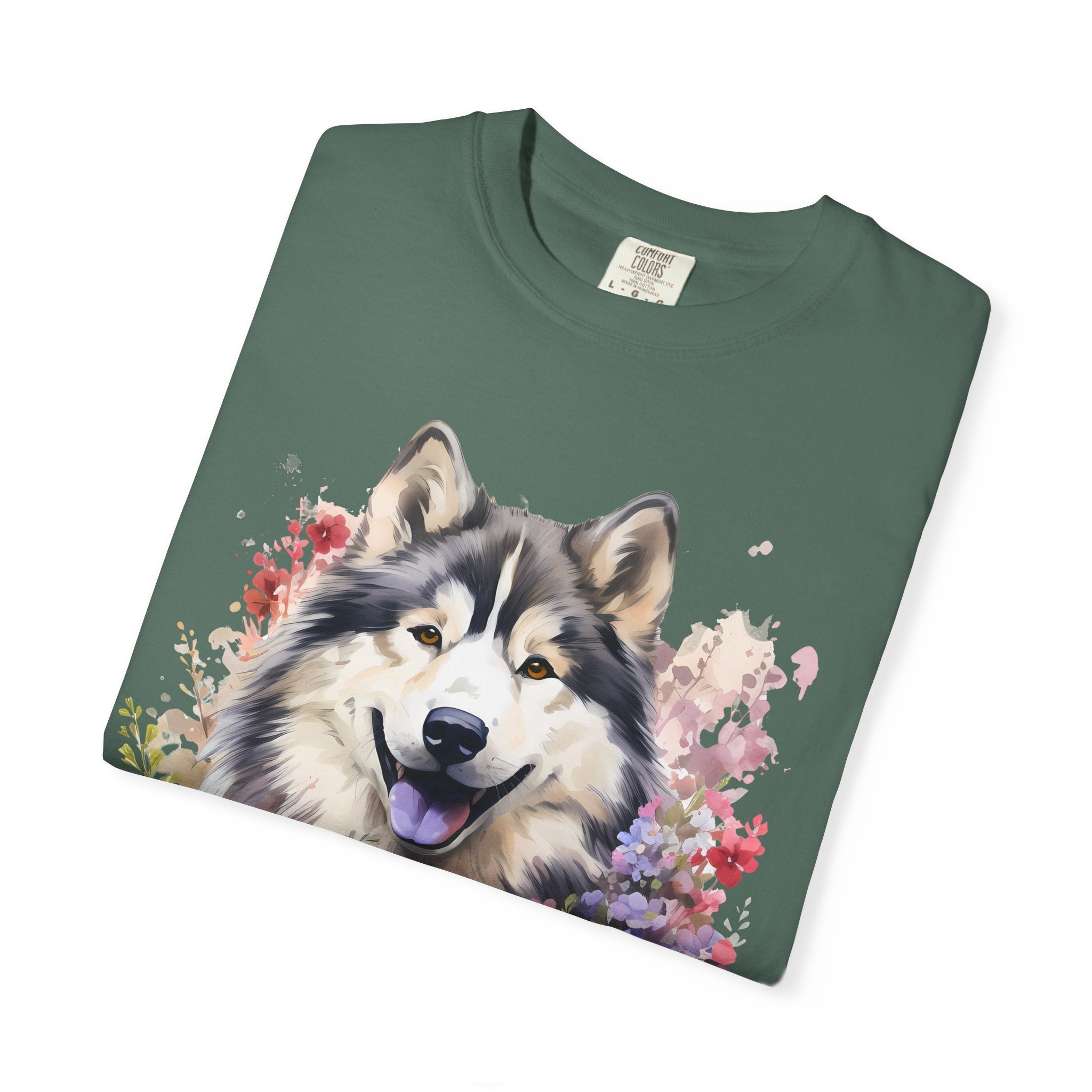 Blooming Loyalty Dog Tee – Unisex Dog Lover Graphic T-Shirt