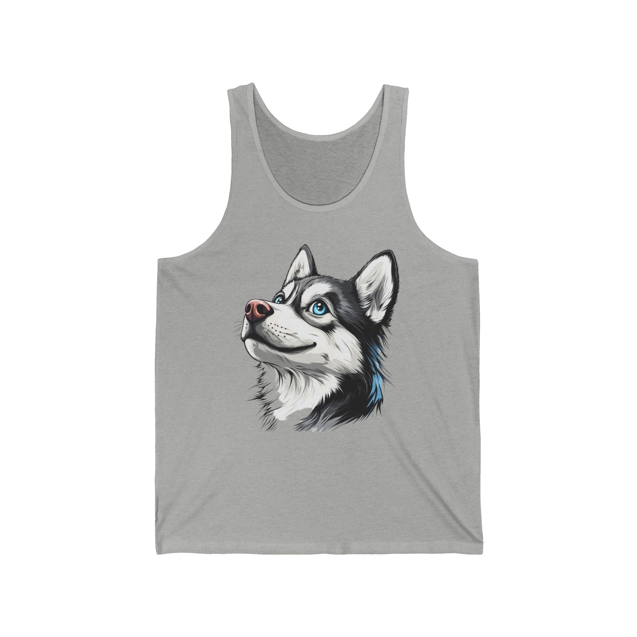27 Tank - Siberian Husky Portrait | Blue-Eyed Husky Dog Tank Top