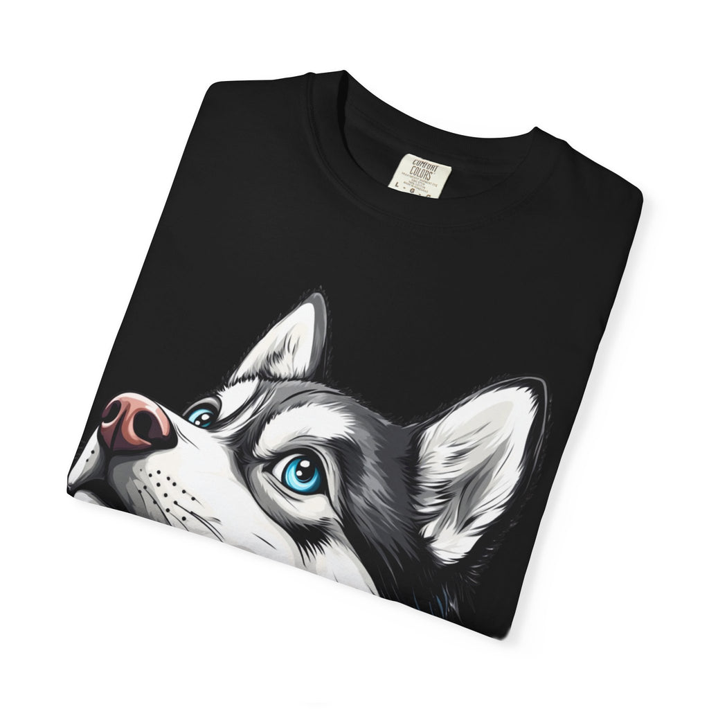 27 Tee - Arctic Gaze Husky Portrait Tee – Unisex Dog Lover Graphic T-Shirt