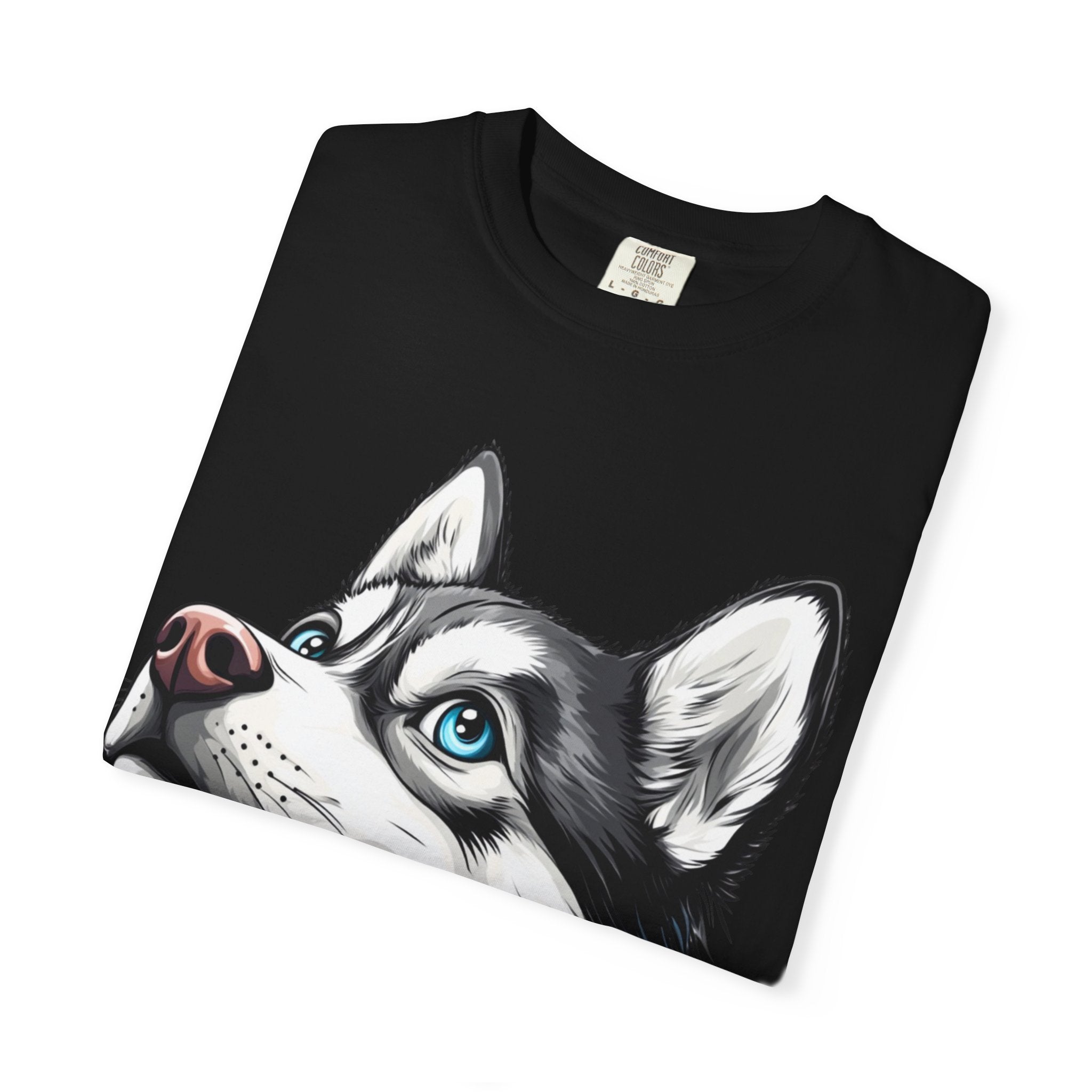 27 Tee - Arctic Gaze Husky Portrait Tee – Unisex Dog Lover Graphic T-Shirt