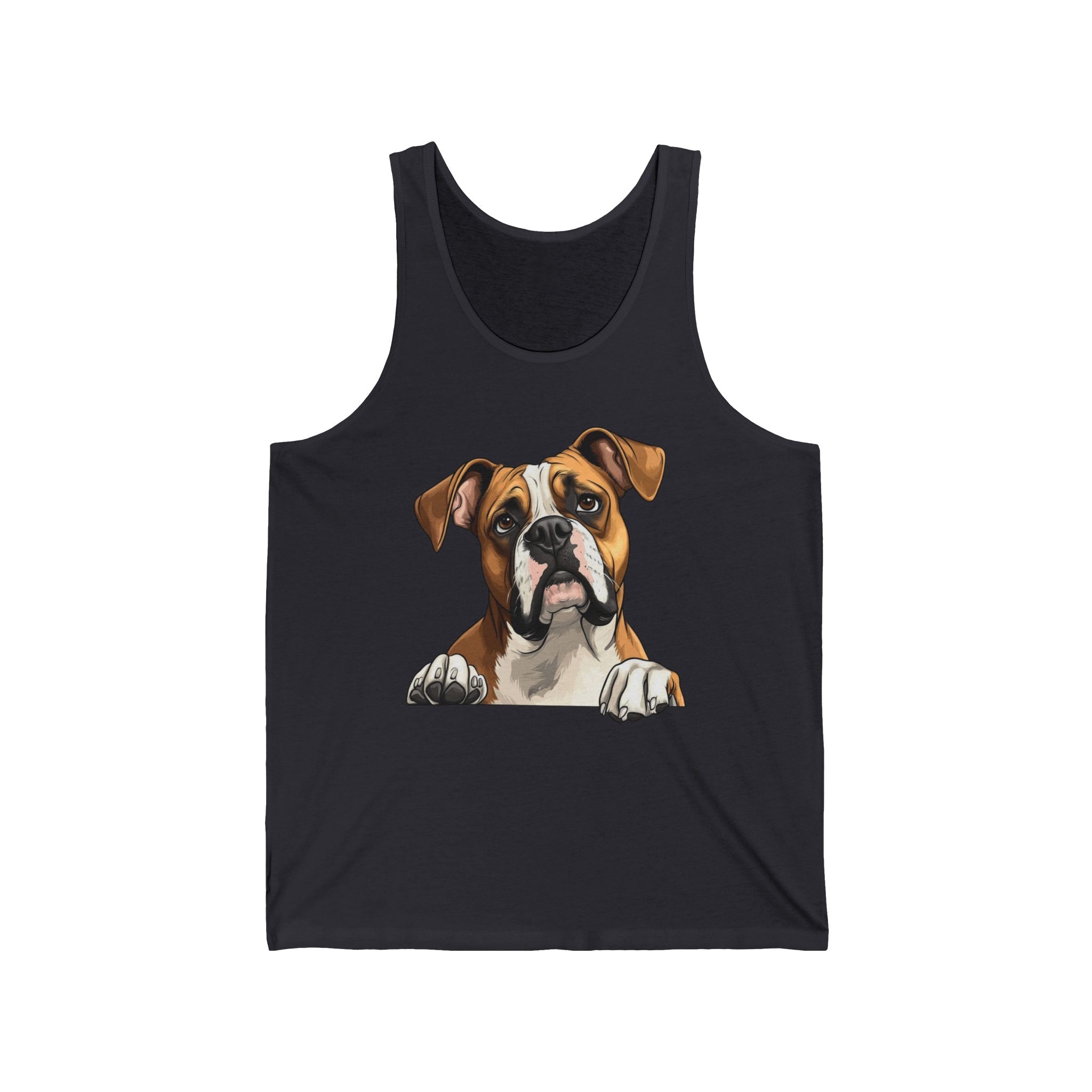 32 Tank - Curious Boxer Peek | Wildsyde Dog Tank Top