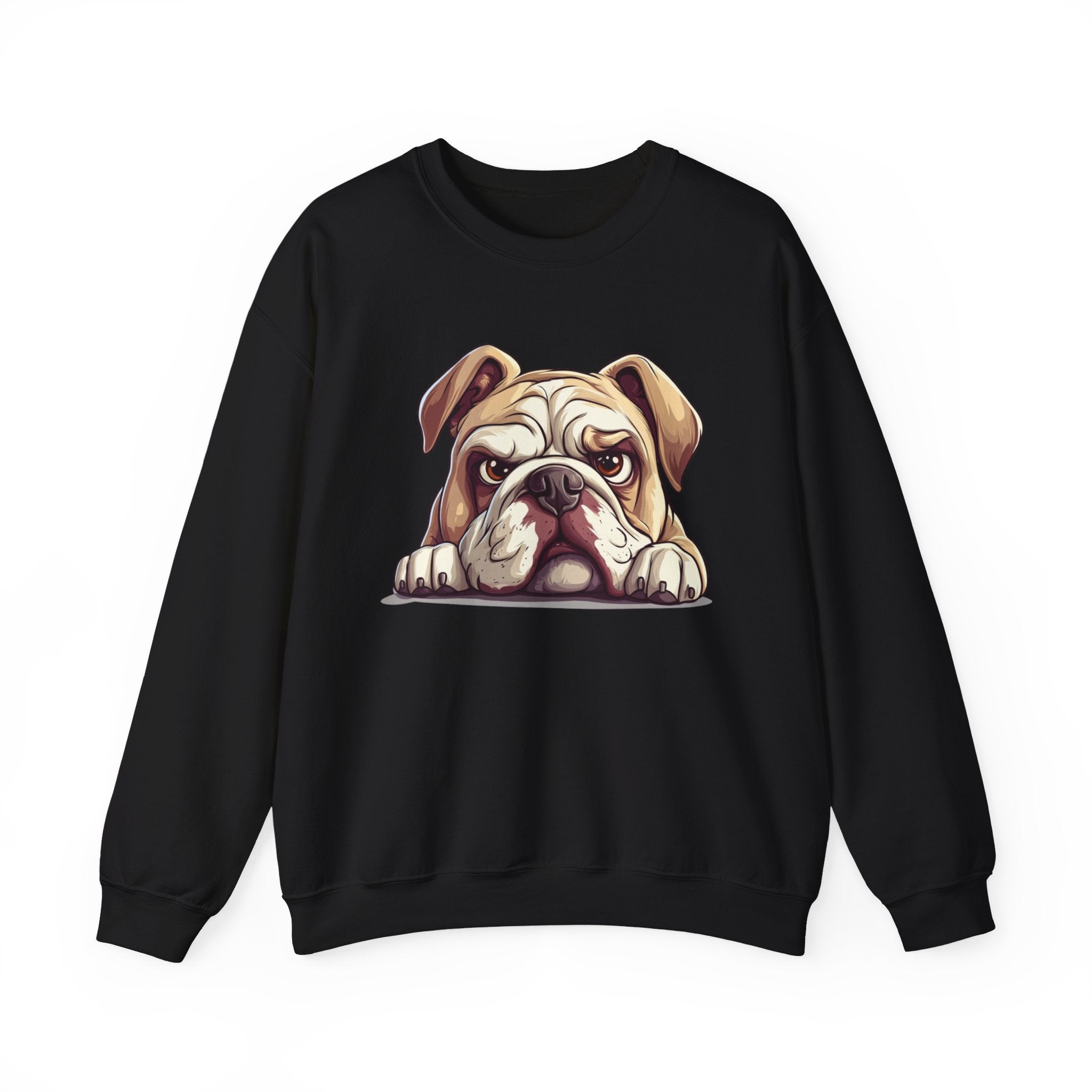 40 Sweatshirt -Grumpy Bulldog Sweatshirt | Funny Dog Lover Crewneck | English Bulldog Graphic Sweatshirt | Cute Lazy Dog Gift | Wildsyde Apparel