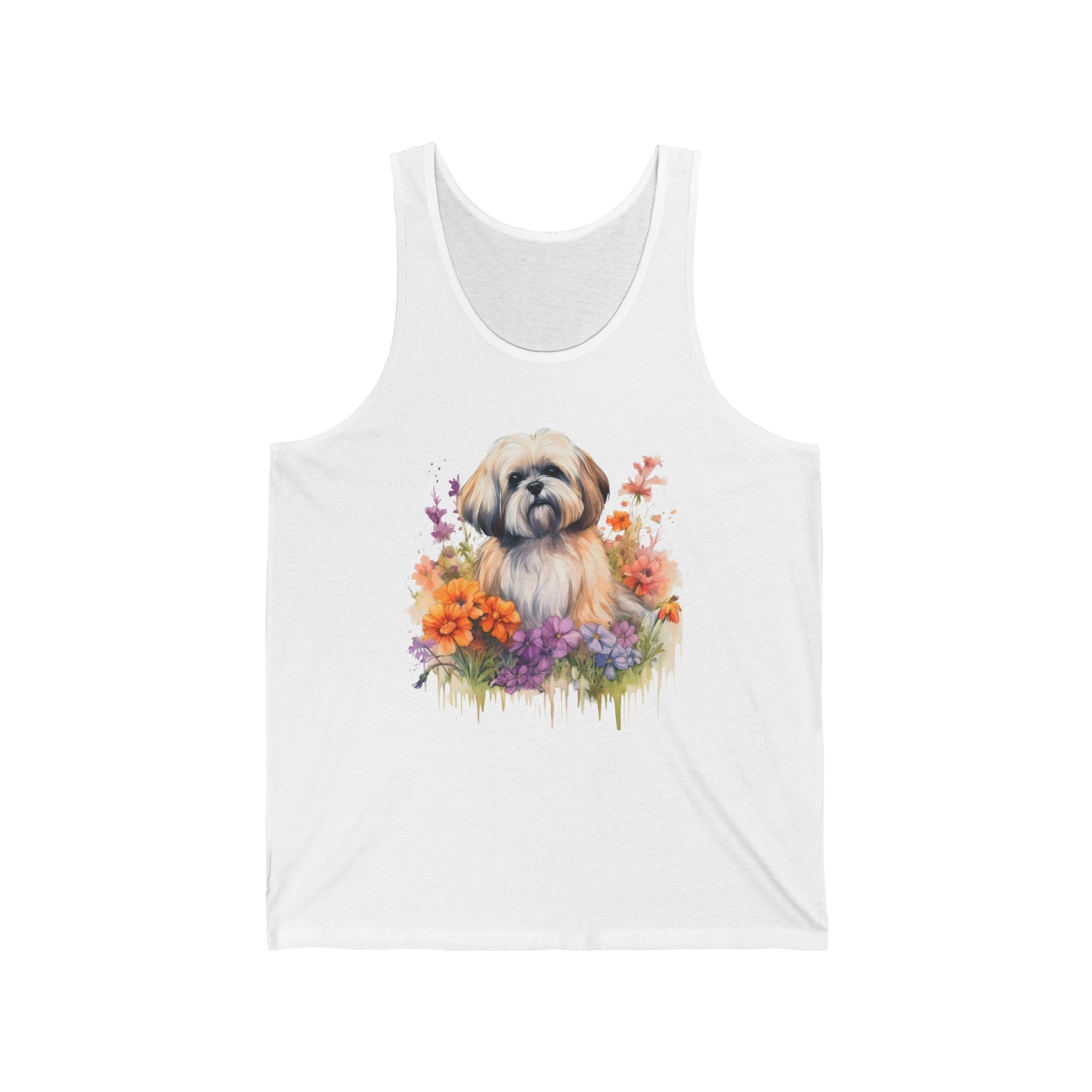 37 Tank - Floral Shih Tzu | Wildsyde Dog Tank Top